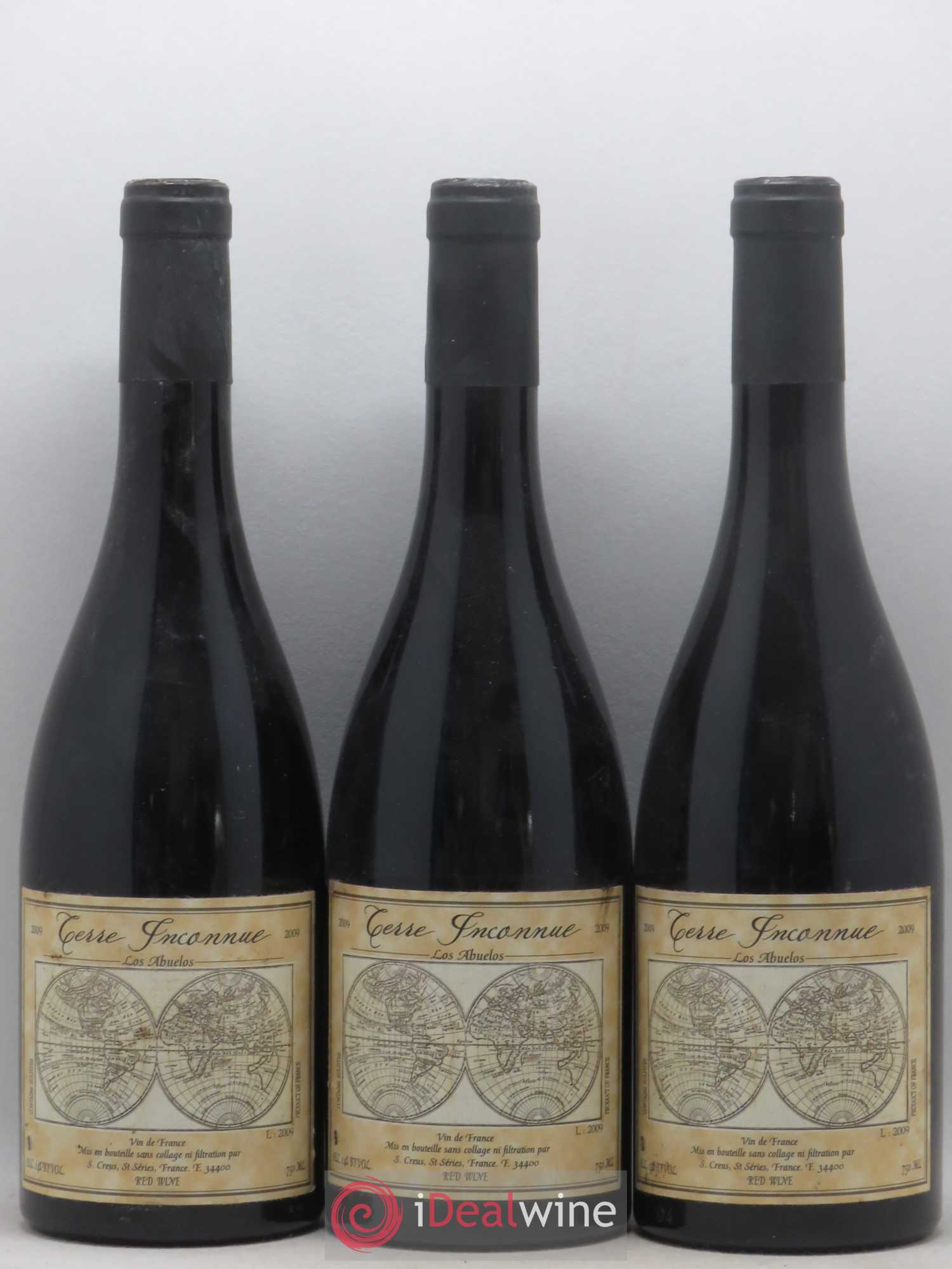 Vin de Table de France Los Abuelos Terre Inconnue 2009 - Lot de 3 bouteilles - 0