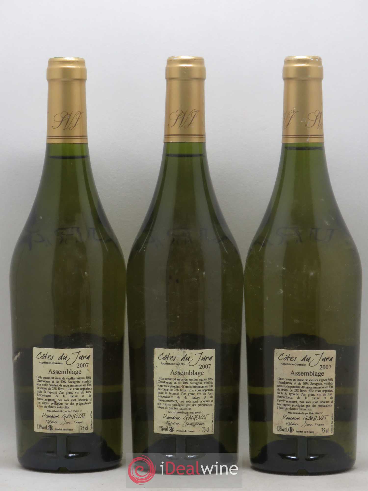 Côtes du Jura Cuvée de Garde Jean-François Ganevat (Domaine) 2007 - Lot de 3 bouteilles - 1