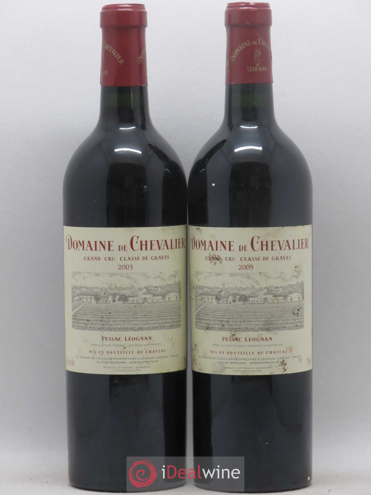 Domaine de Chevalier Cru Classé de Graves 2003 - Lot de 2 bouteilles - 0