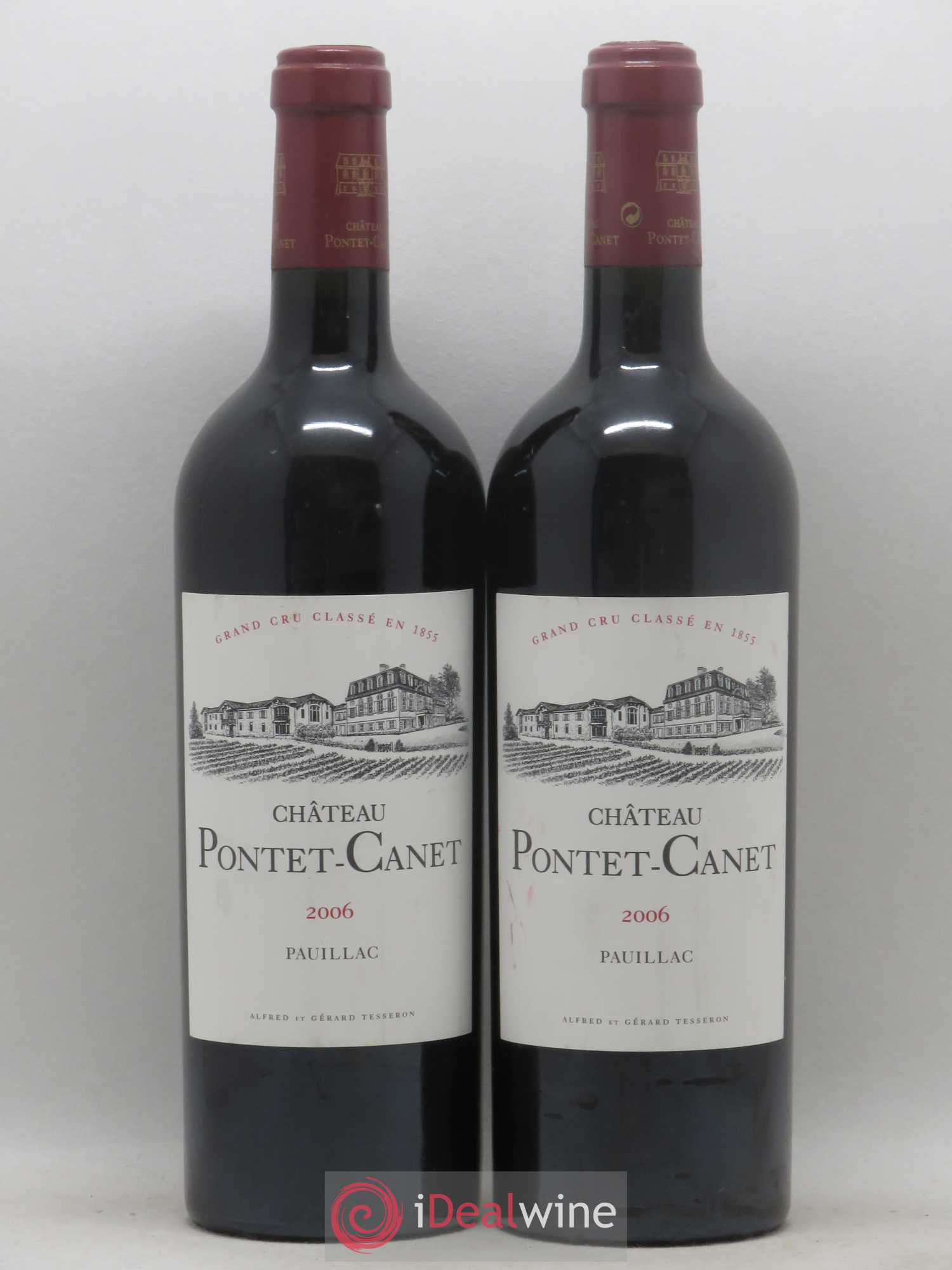 Château Pontet Canet 5ème Grand Cru Classé 2006 - Lot de 2 bouteilles - 0
