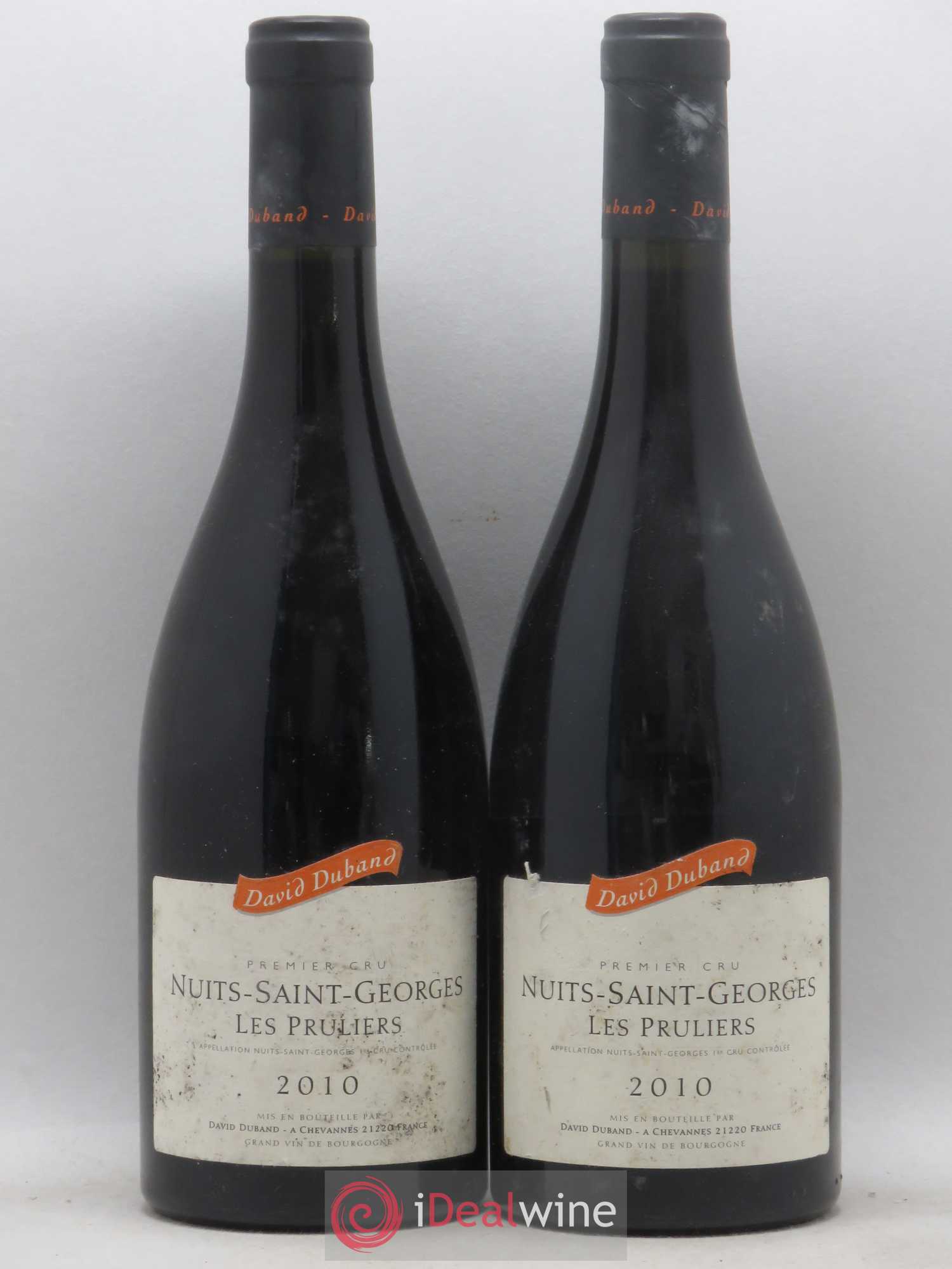 Nuits-Saint-Georges 1er Cru Les Pruliers David Duband (Domaine) 2010 - Lot de 2 bouteilles - 0