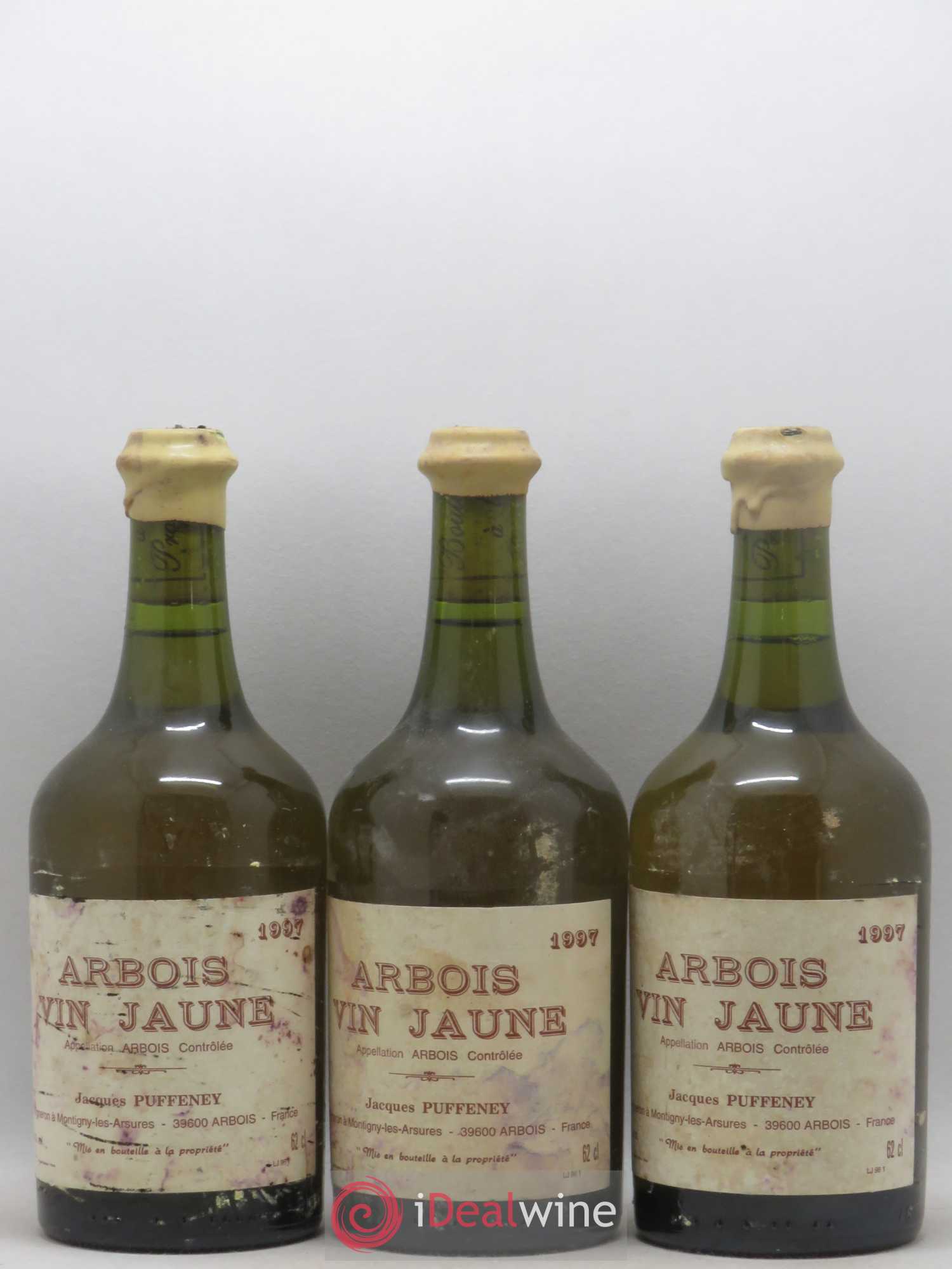 Arbois Vin Jaune Jacques Puffeney 1997 - Lot de 3 bouteilles - 0