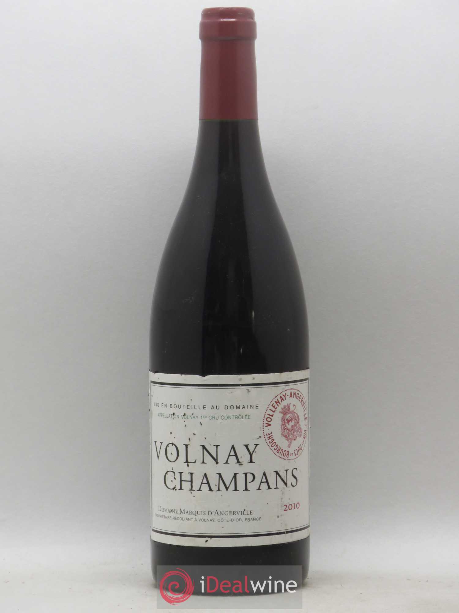 Volnay 1er Cru Champans Marquis d'Angerville (Domaine) 2010 - Lot de 1 bouteille - 0