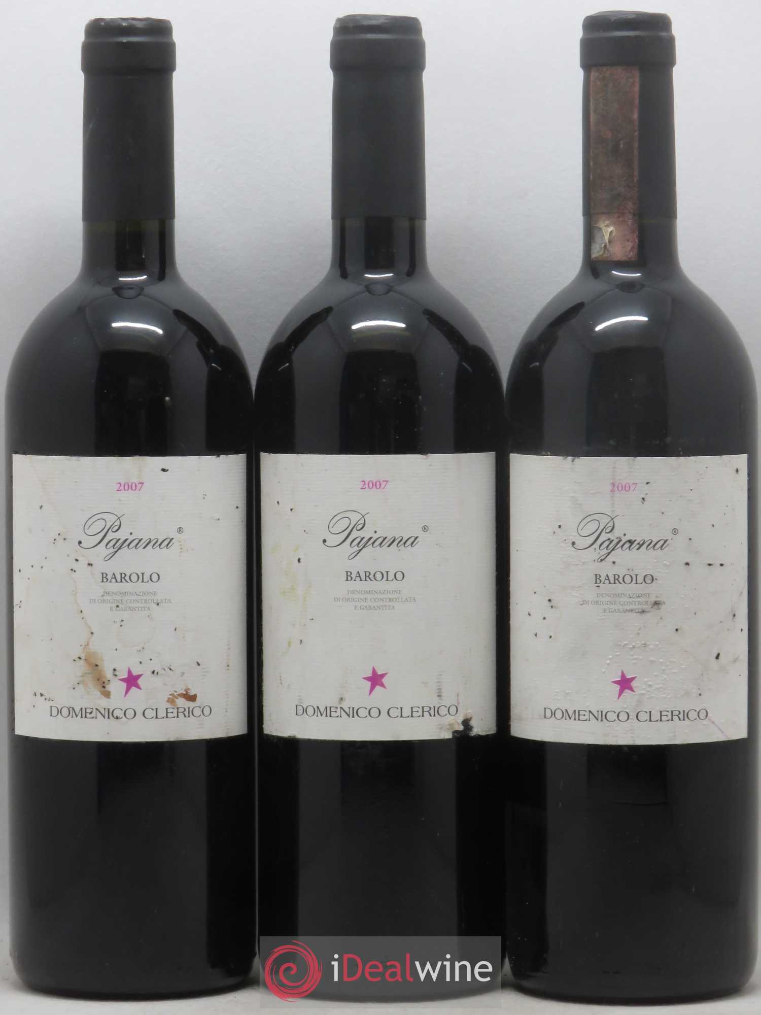 Barolo DOCG Pajana Domenico Clerico 2007 - Lot de 3 bouteilles - 0