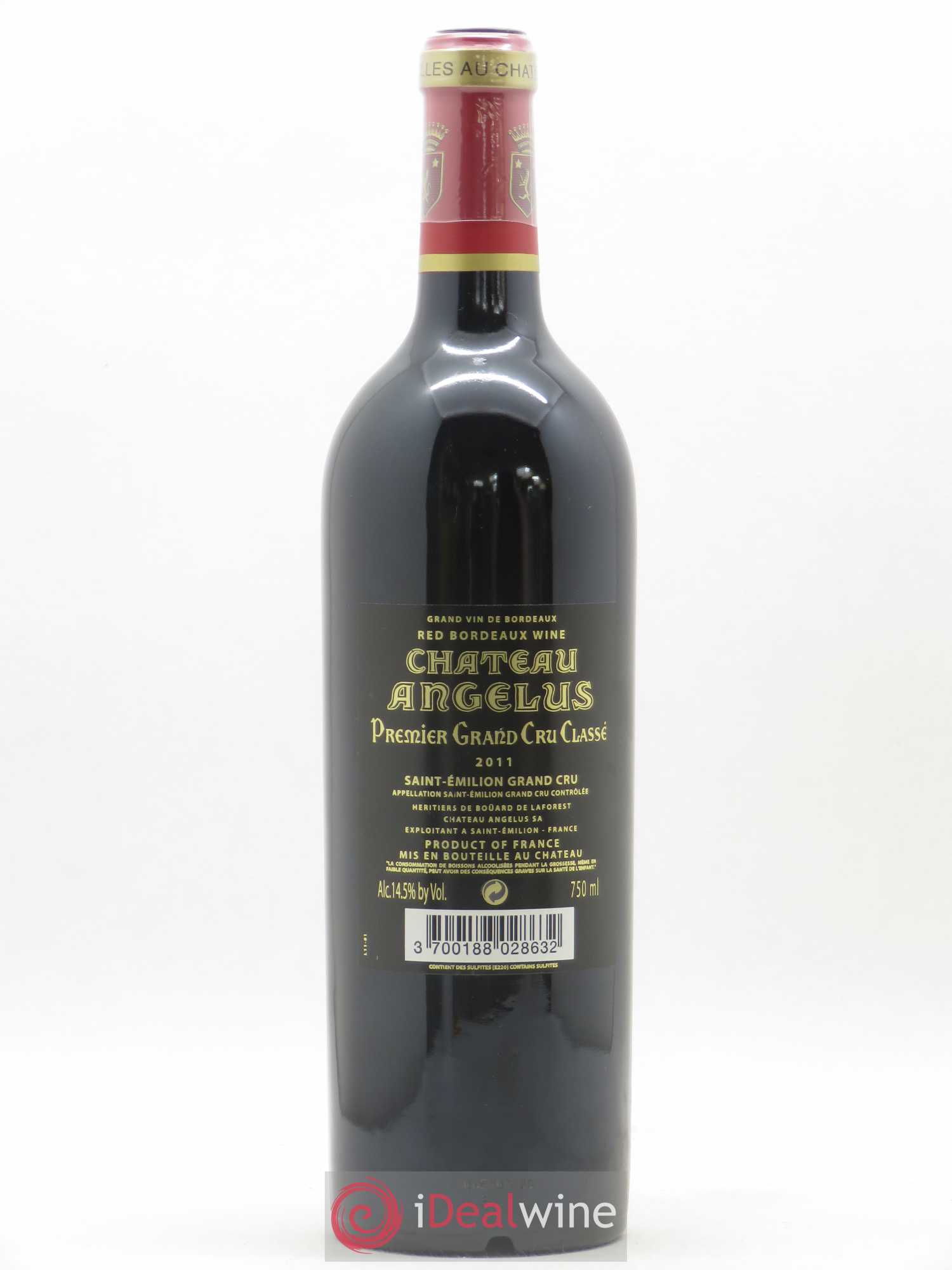 Château Angélus 1er Grand Cru Classé A 2011 - Lot of 1 bottle - 1