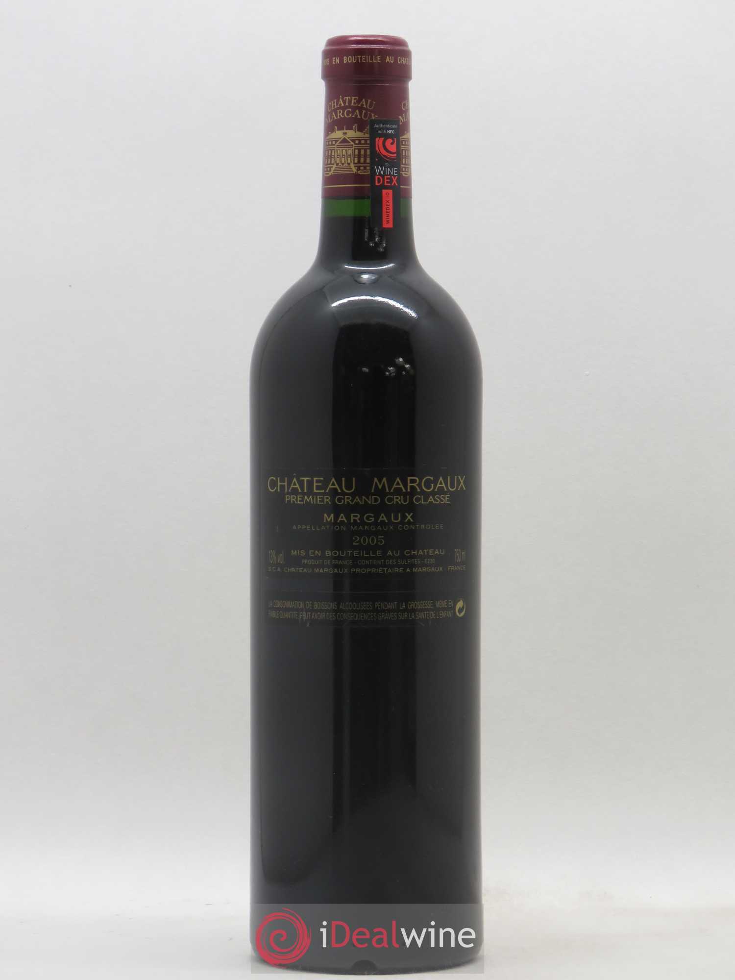 Château Margaux 1er Grand Cru Classé 2005 - Lot de 1 bouteille - 1
