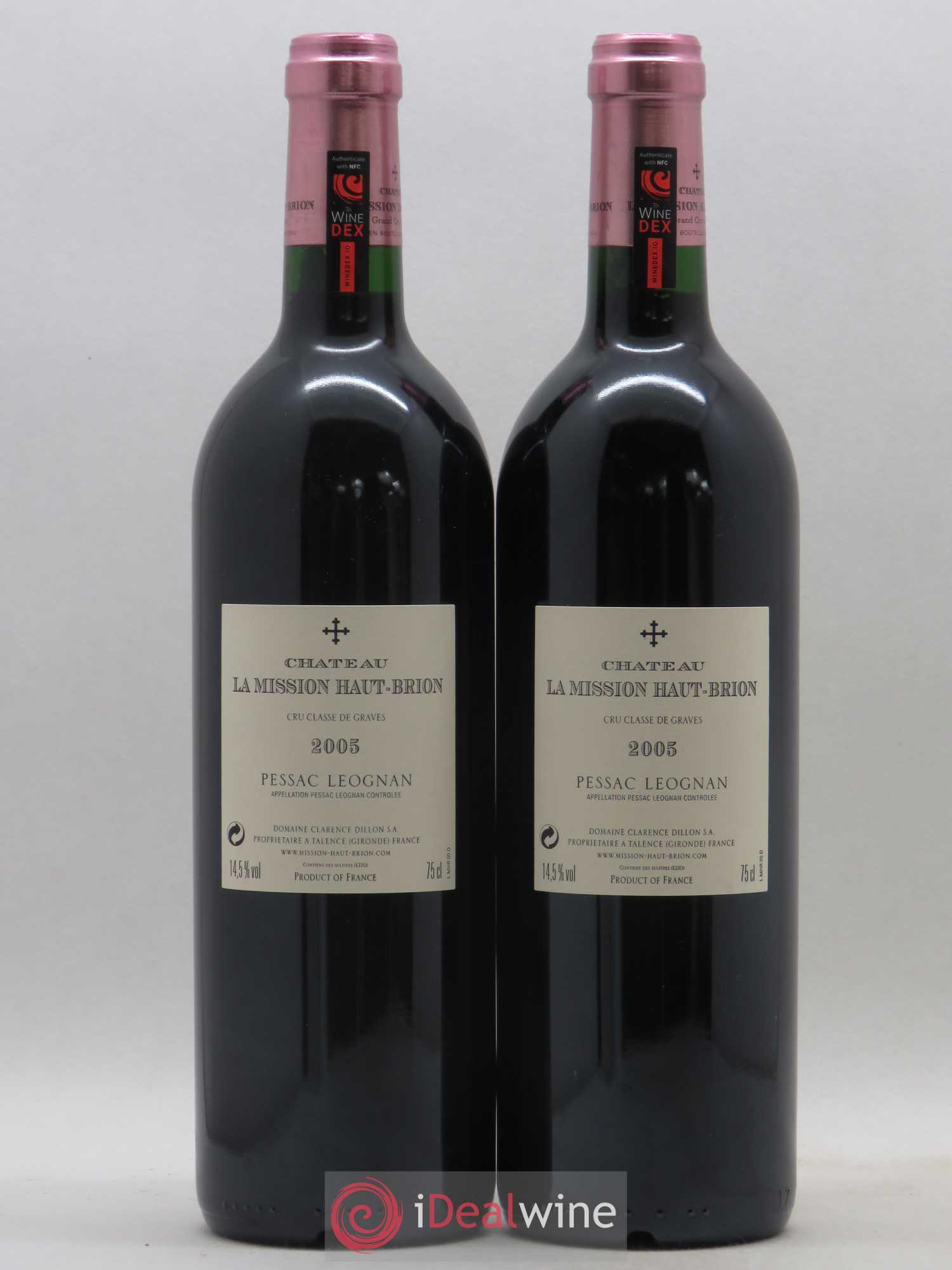 Château la Mission Haut-Brion Cru Classé de Graves 2005 - Lot de 2 bouteilles - 1