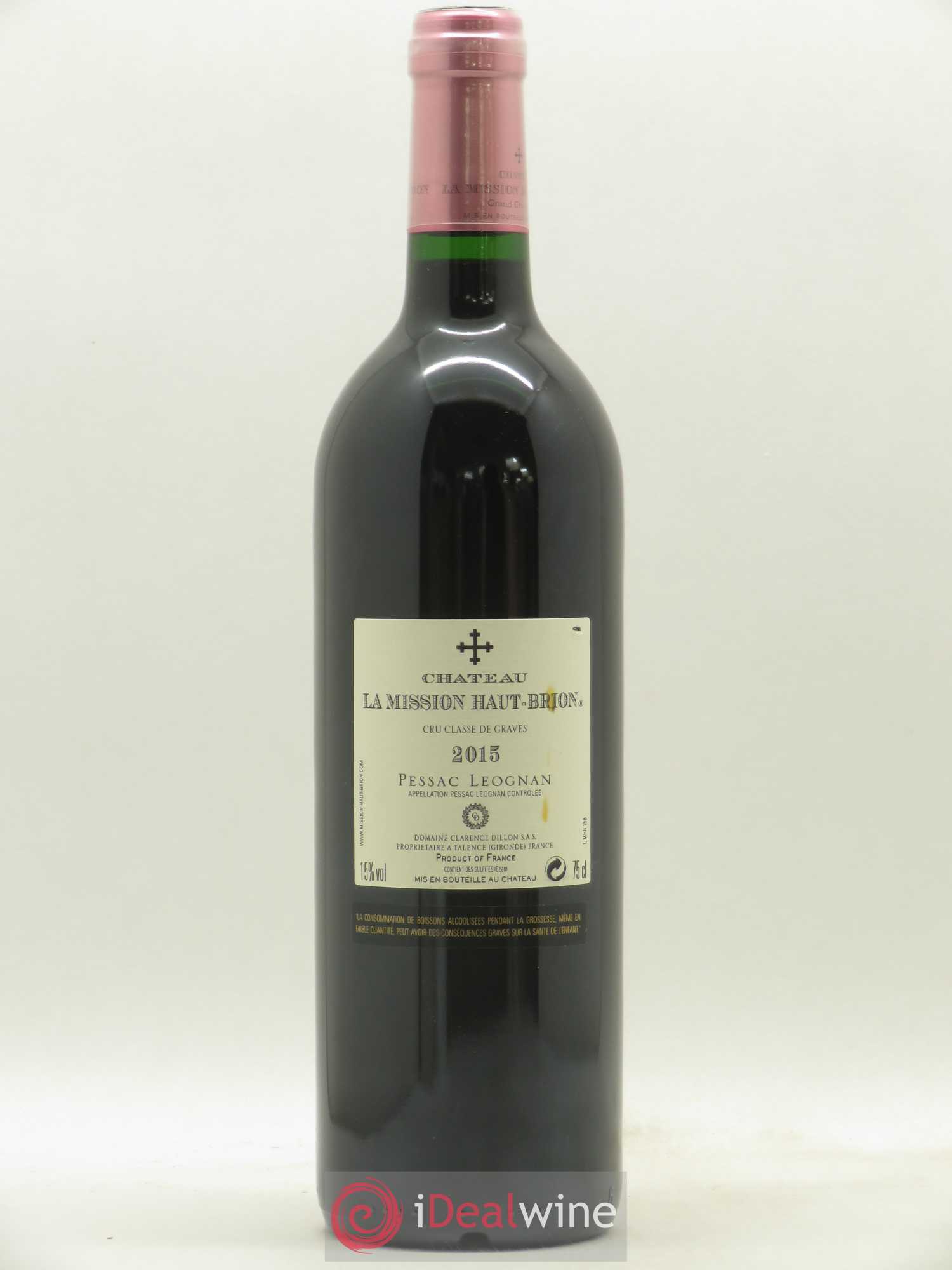 Château la Mission Haut-Brion Cru Classé de Graves 2015 - Lot de 1 bouteille - 1