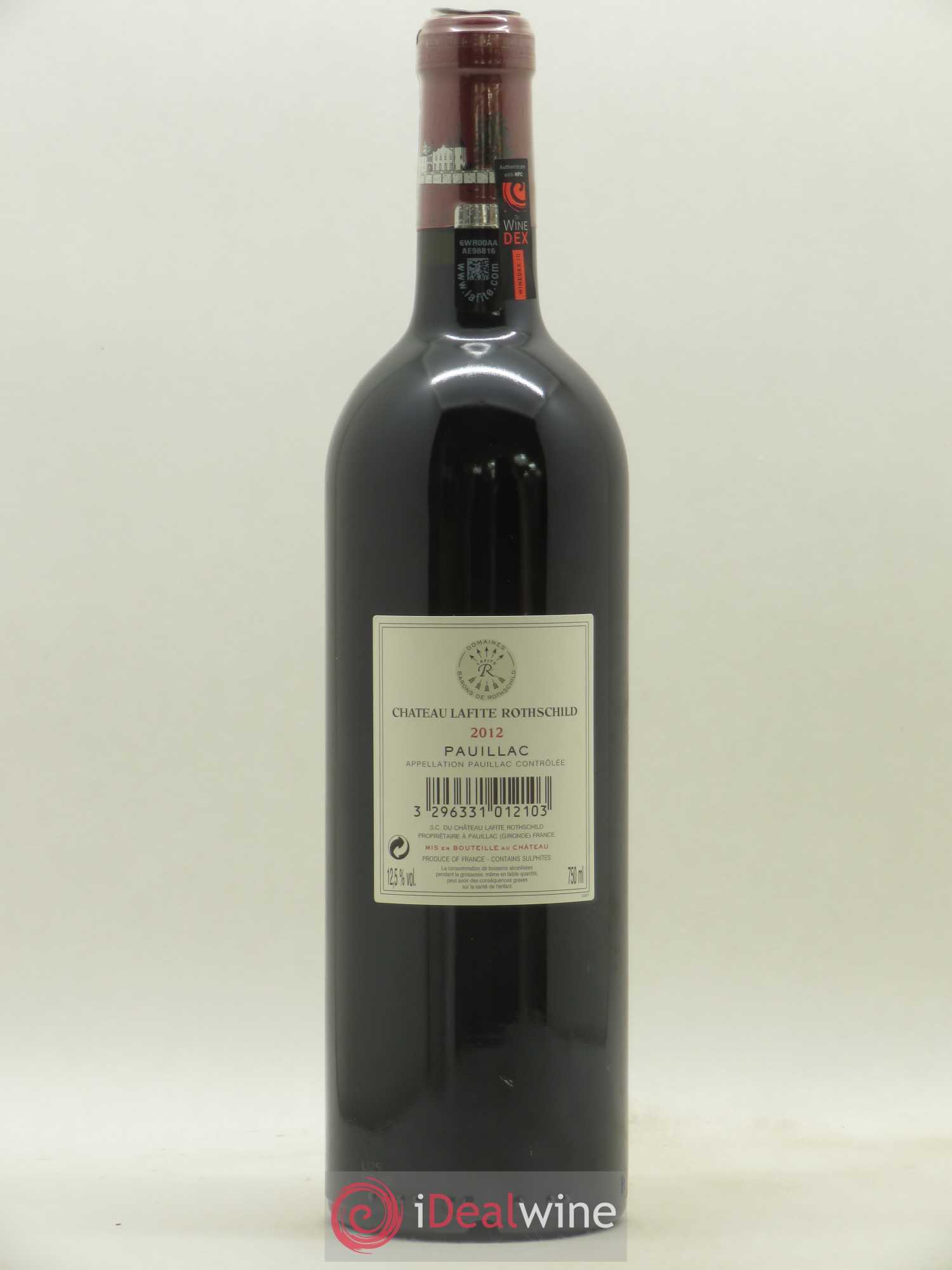Château Lafite Rothschild 1er Grand Cru Classé 2012 - Lot de 1 bouteille - 1