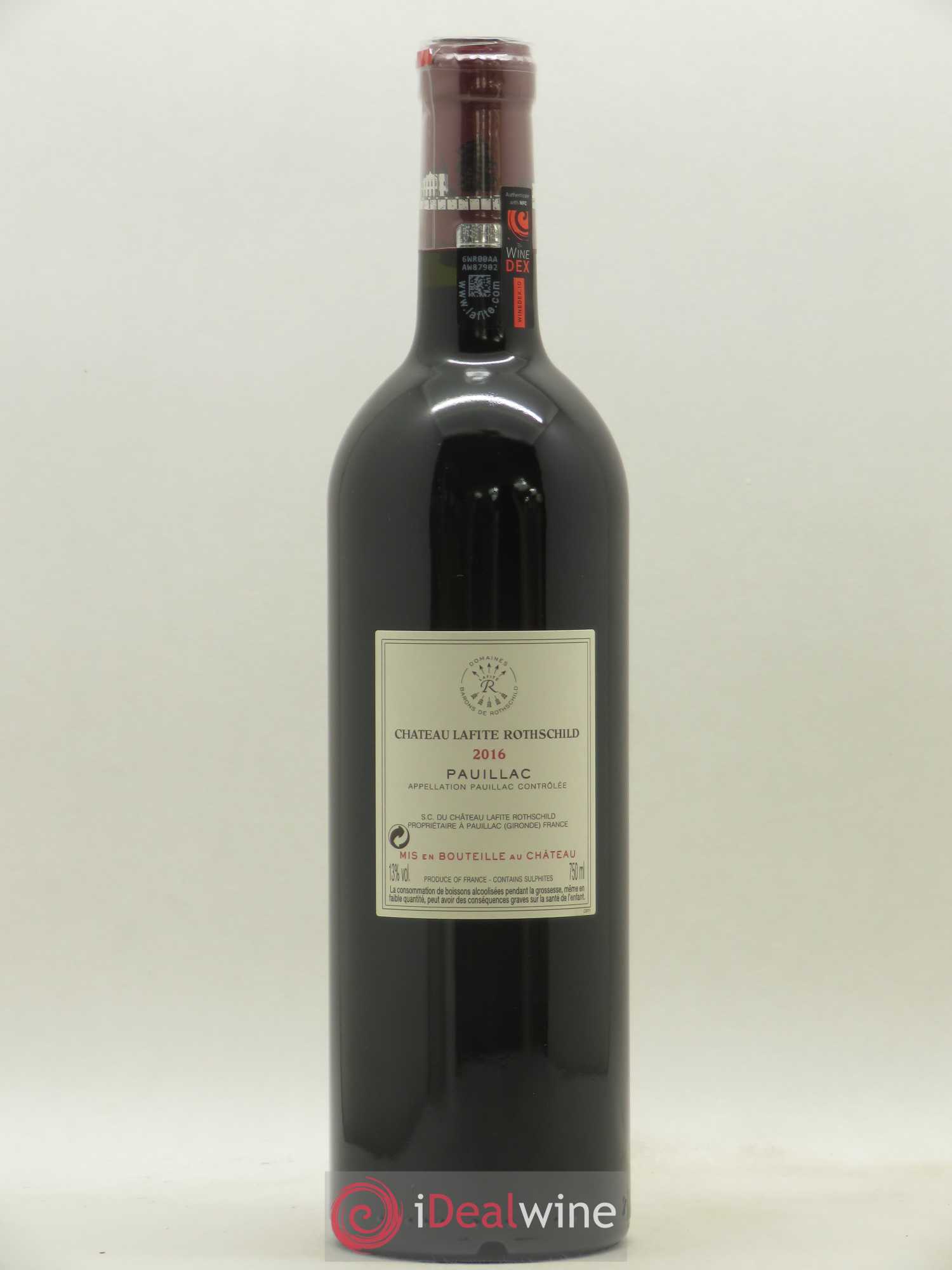 Château Lafite Rothschild 1er Grand Cru Classé 2016 - Lot de 1 bouteille - 1