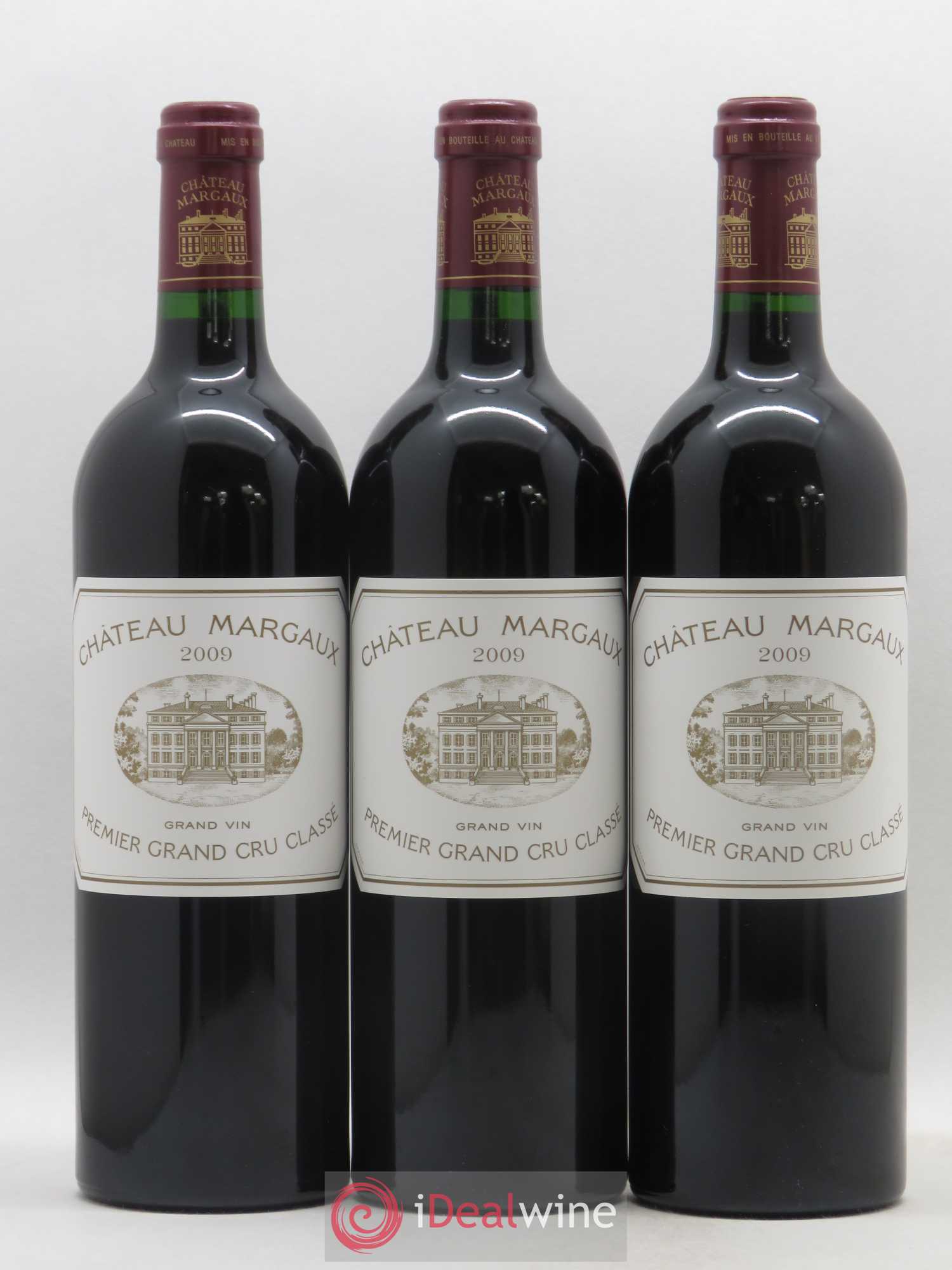 Château Margaux 1er Grand Cru Classé 2009 - Lot de 3 bouteilles - 0