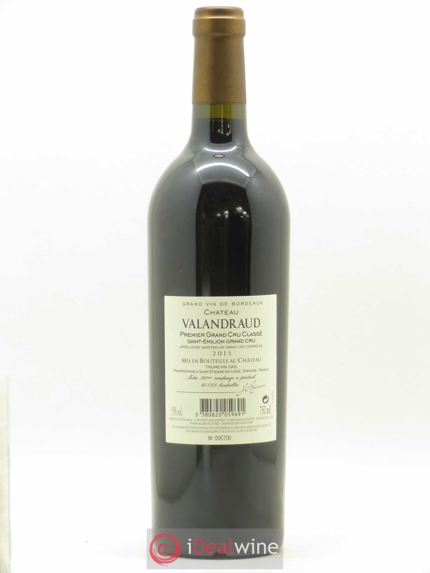 Château de Valandraud 2015 - Posten von 1 Flasche - 1