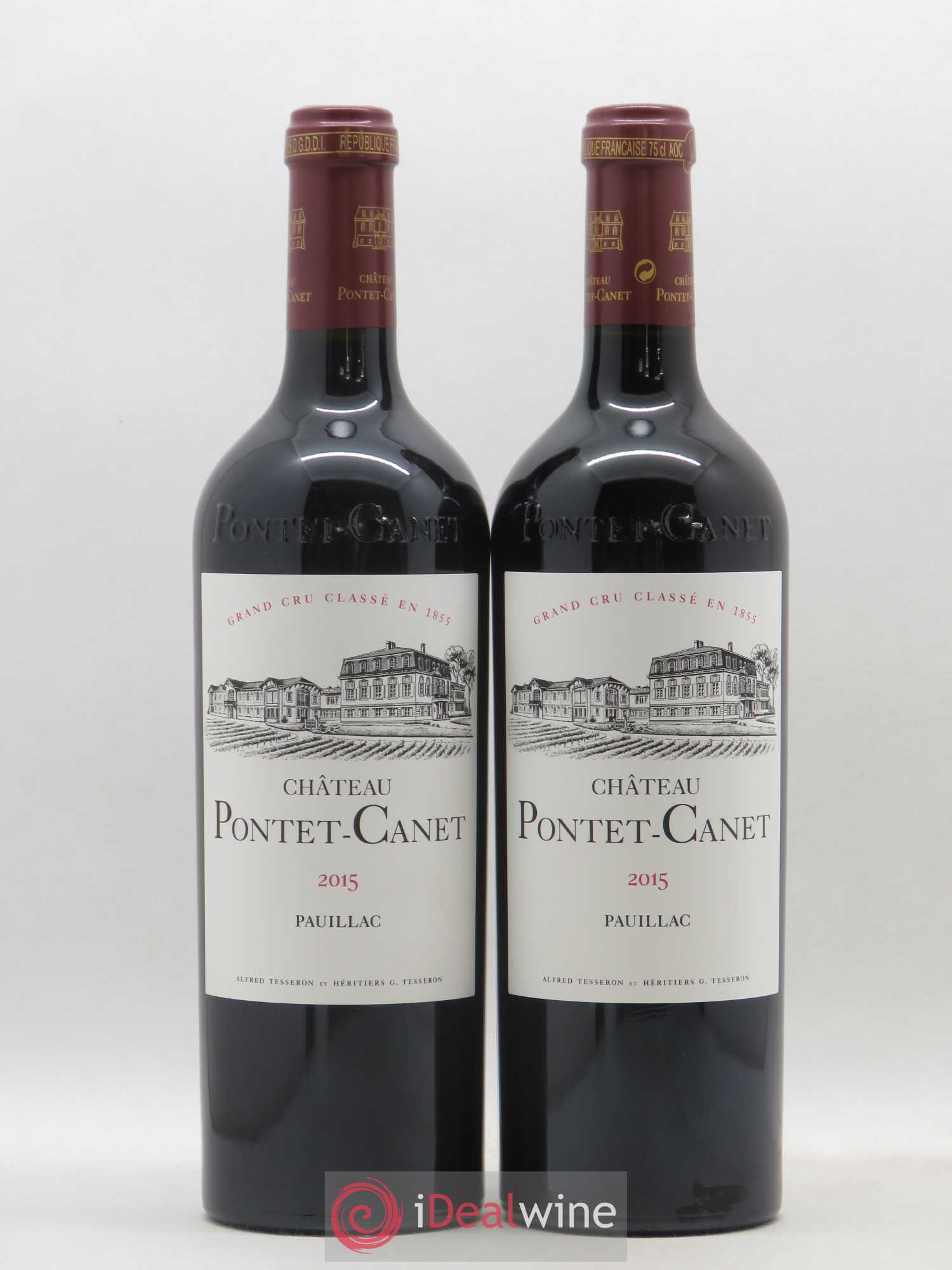 Château Pontet Canet 5ème Grand Cru Classé 2015 - Lot de 2 bouteilles - 0