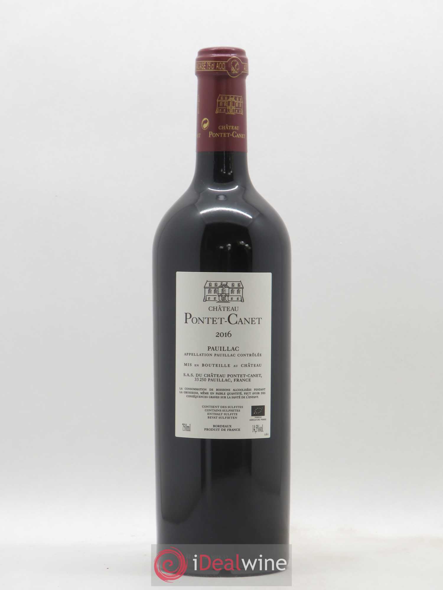 Château Pontet Canet 5ème Grand Cru Classé 2016 - Lot de 1 bouteille - 1