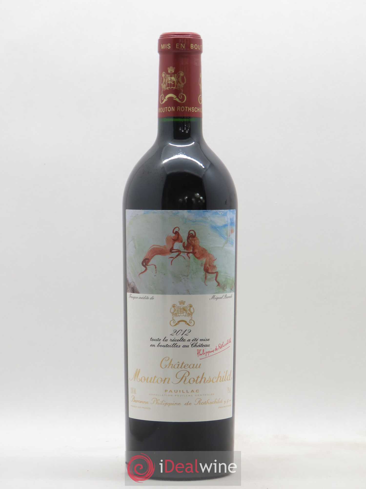 Château Mouton Rothschild 1er Grand Cru Classé 2012 - Lot de 1 bouteille - 0