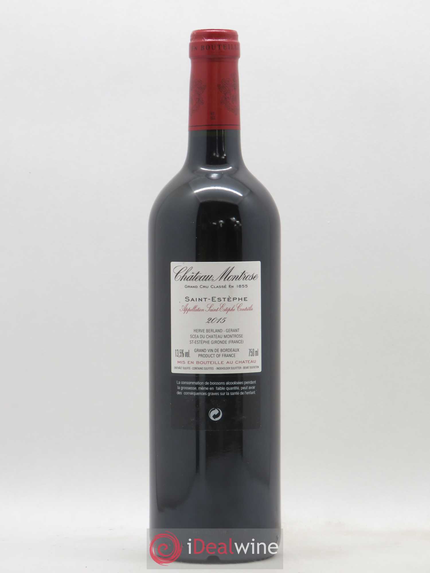 Château Montrose 2ème Grand Cru Classé 2015 - Lot de 1 bouteille - 1