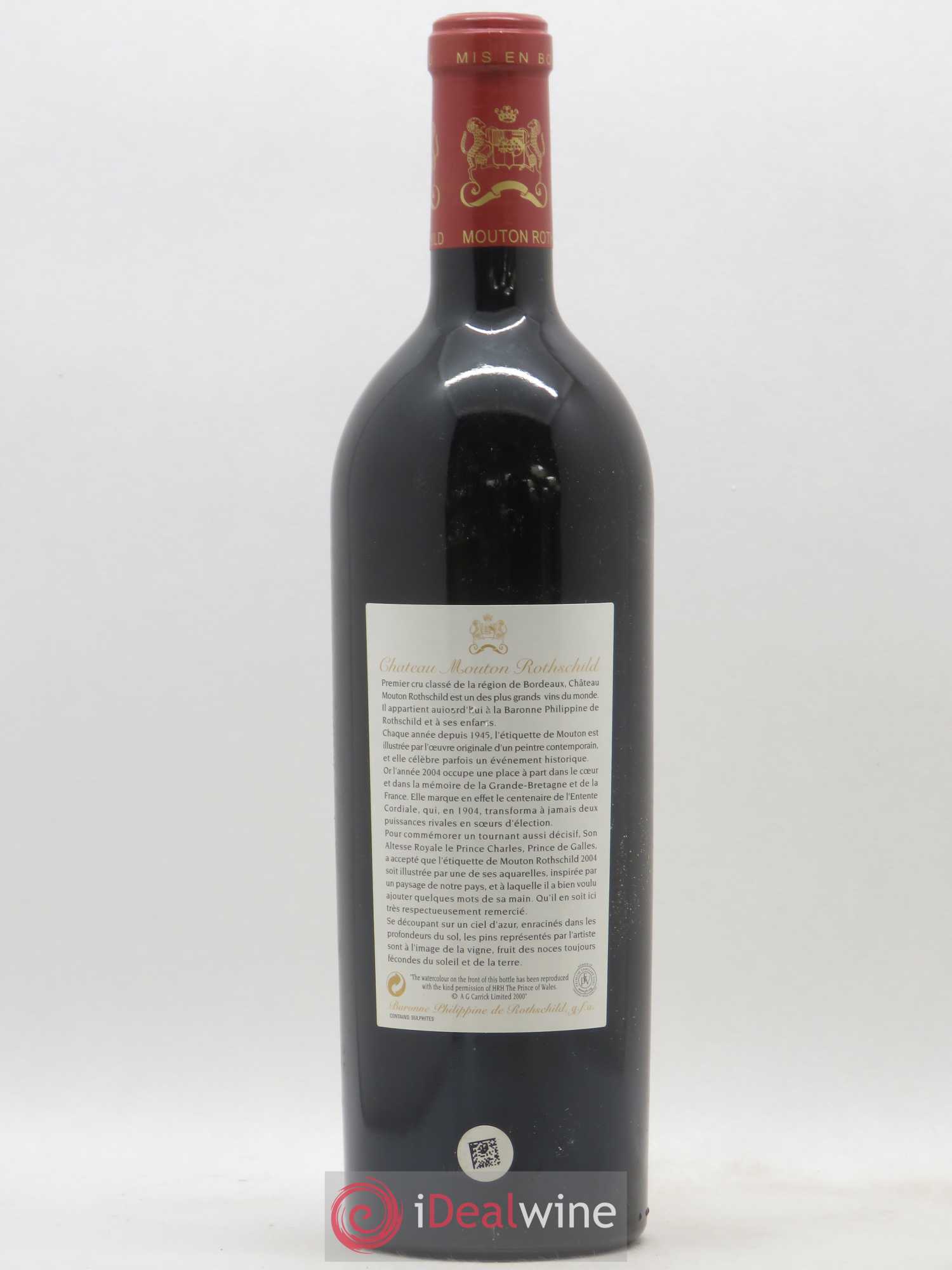 Château Mouton Rothschild 1er Grand Cru Classé 2004 - Lot de 1 bouteille - 1
