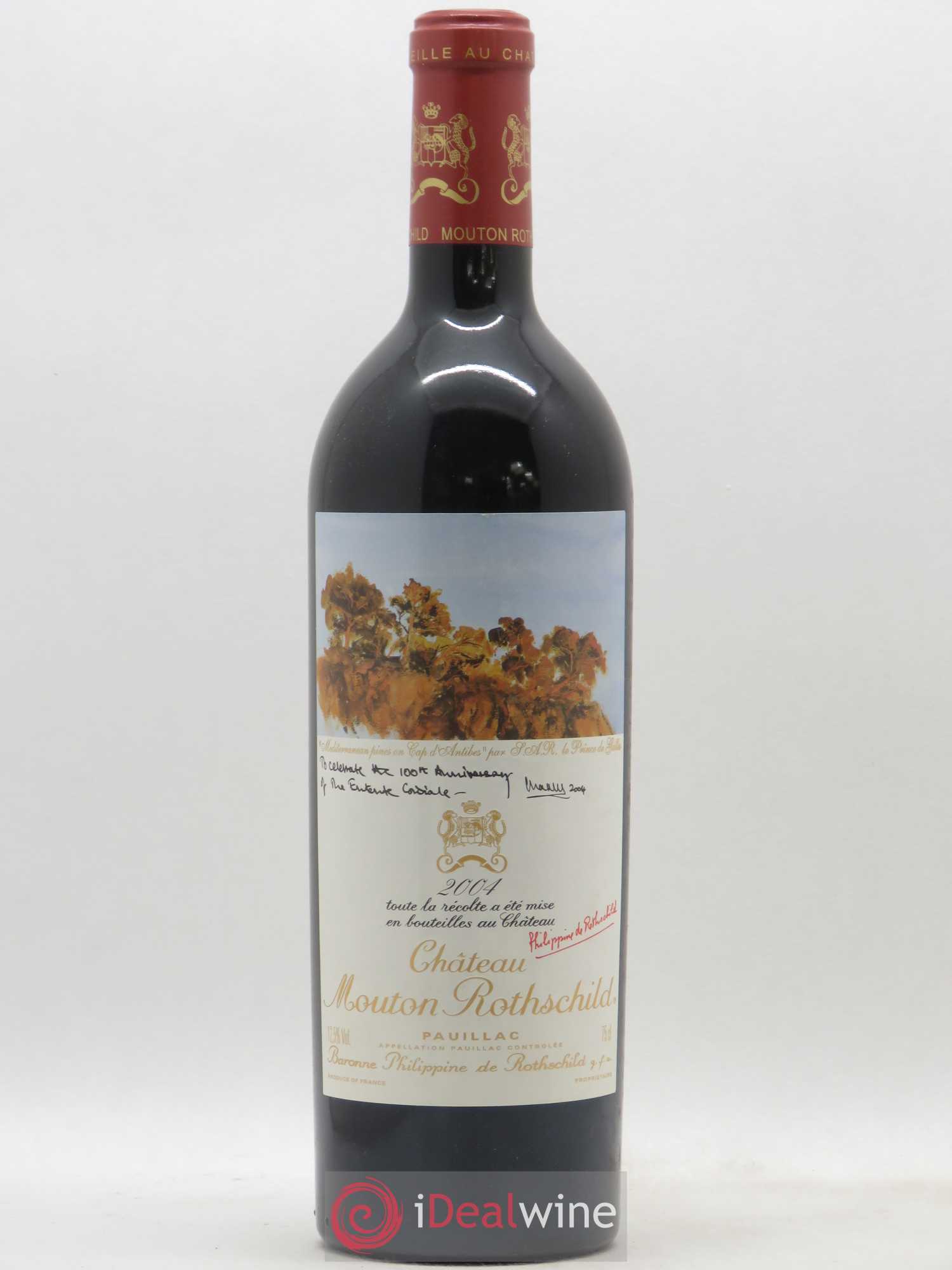Château Mouton Rothschild 1er Grand Cru Classé 2004 - Lot de 1 bouteille - 0