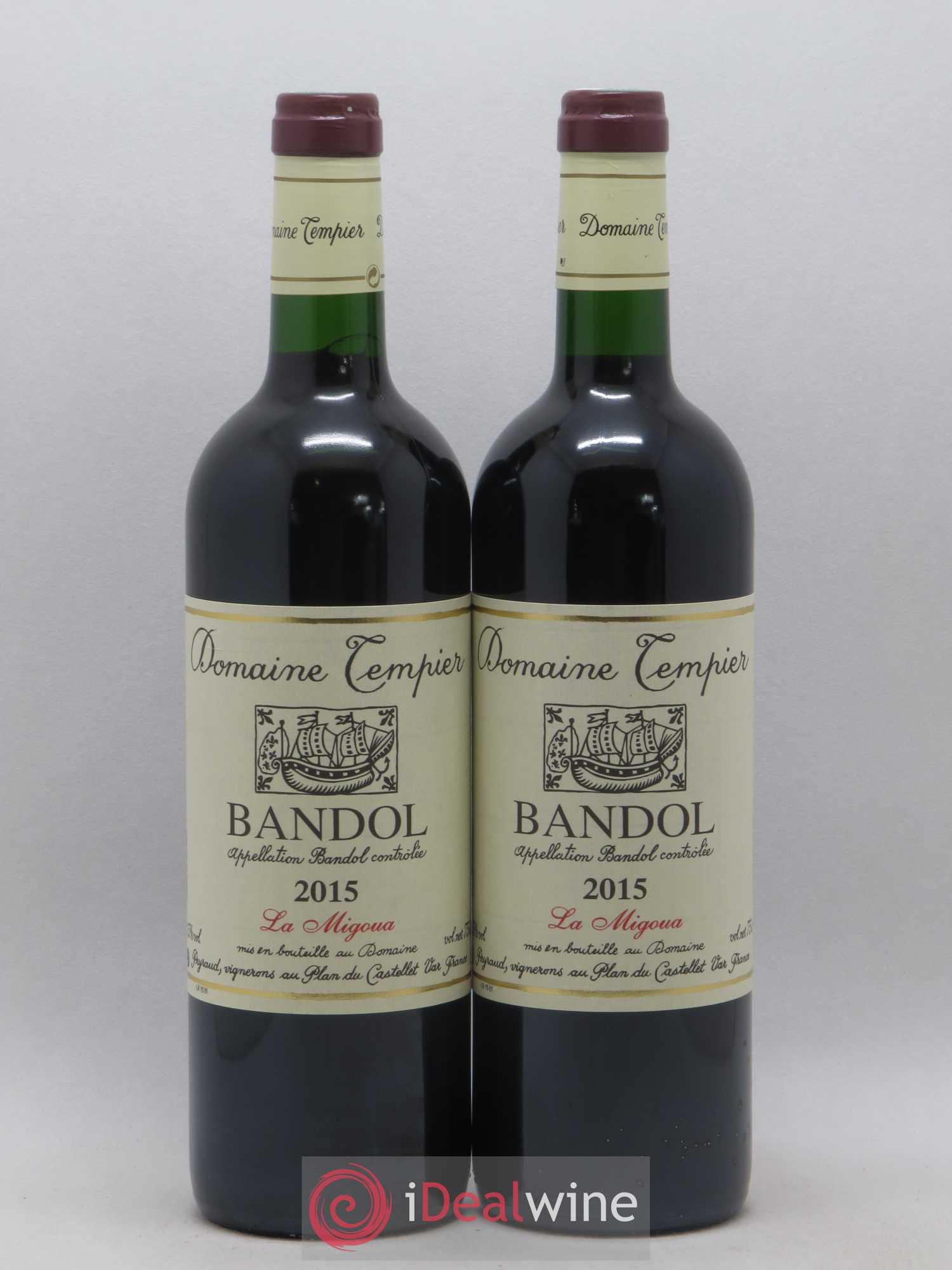Bandol Domaine Tempier Cuvée La Migoua Famille Peyraud 2015 - Lot de 2 bouteilles - 0