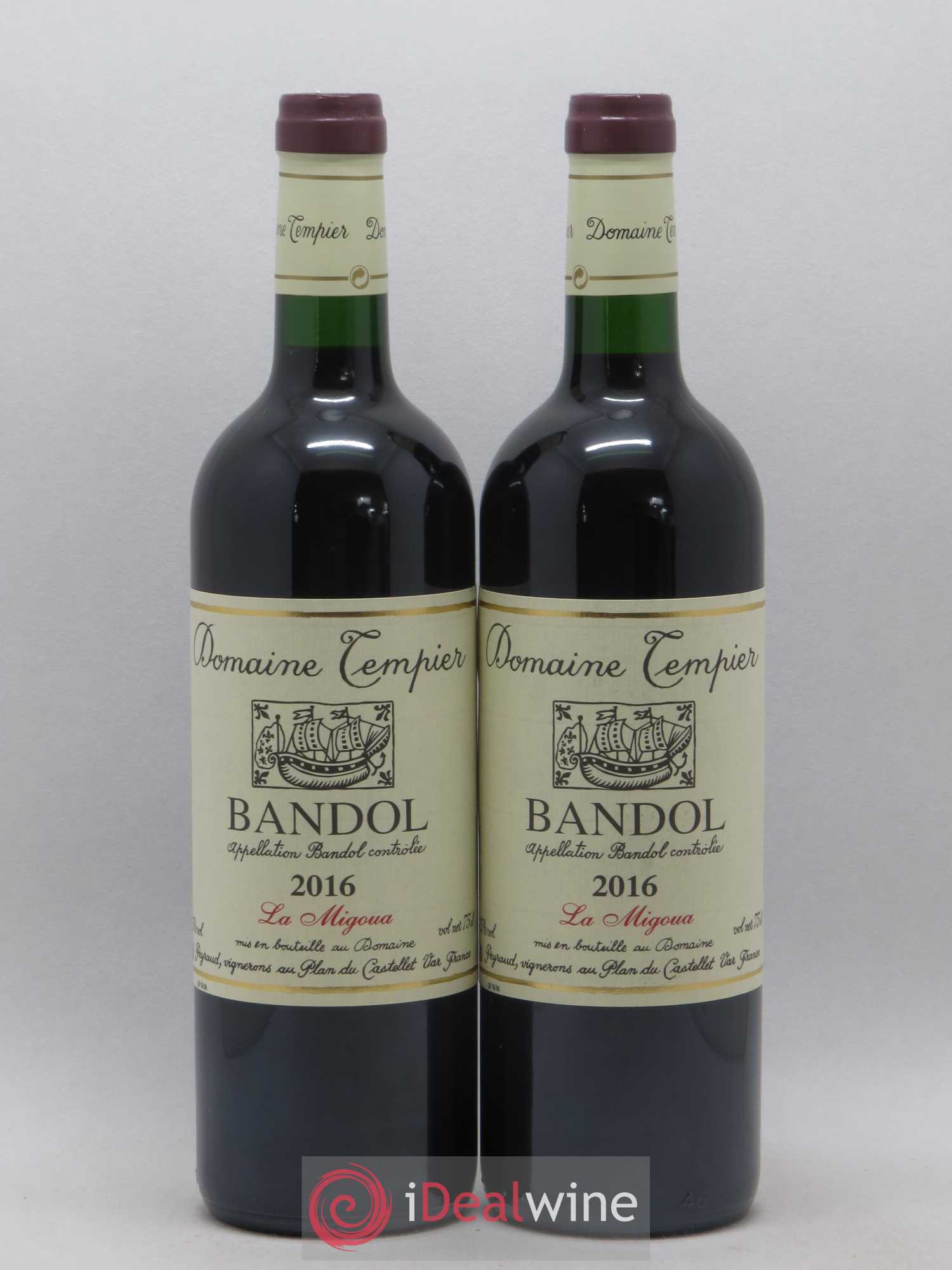 Bandol Domaine Tempier Cuvée La Migoua Famille Peyraud 2016 - Lot de 2 bouteilles - 0