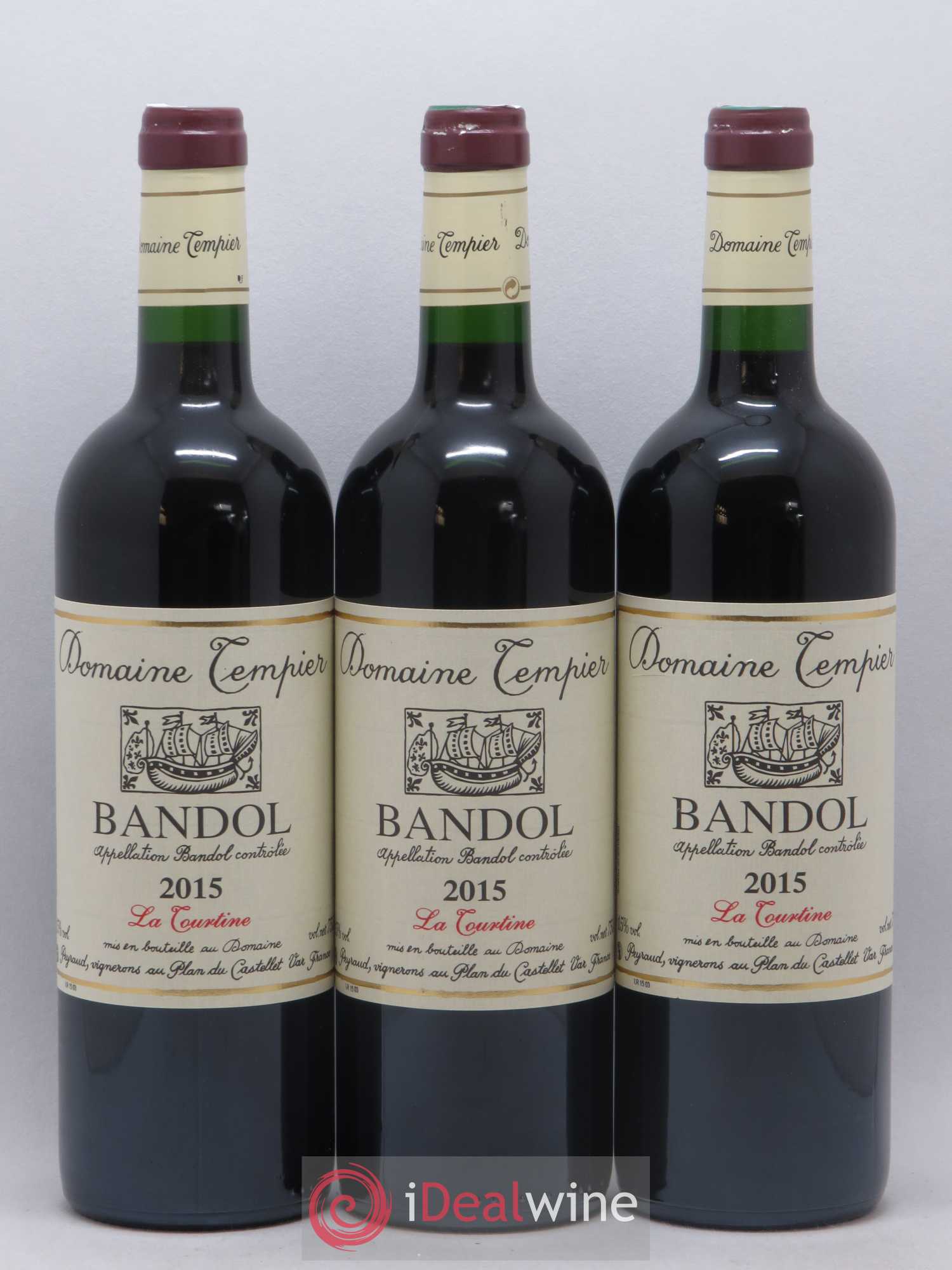 Bandol Domaine Tempier La Tourtine Famille Peyraud 2015 - Lot de 3 bouteilles - 0