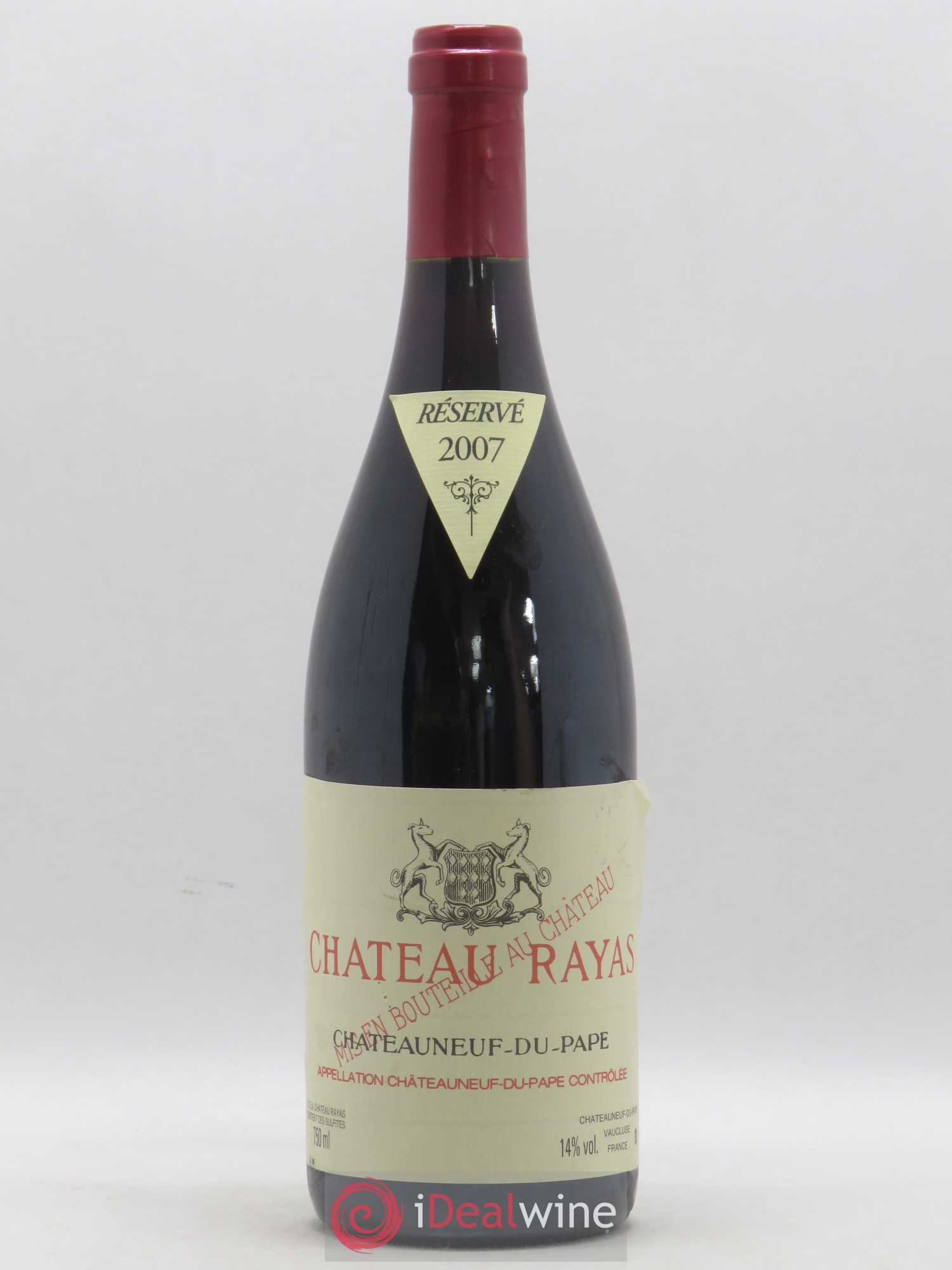 Châteauneuf-du-Pape Château Rayas Emmanuel Reynaud 2007 - Lot de 1 bouteille - 0
