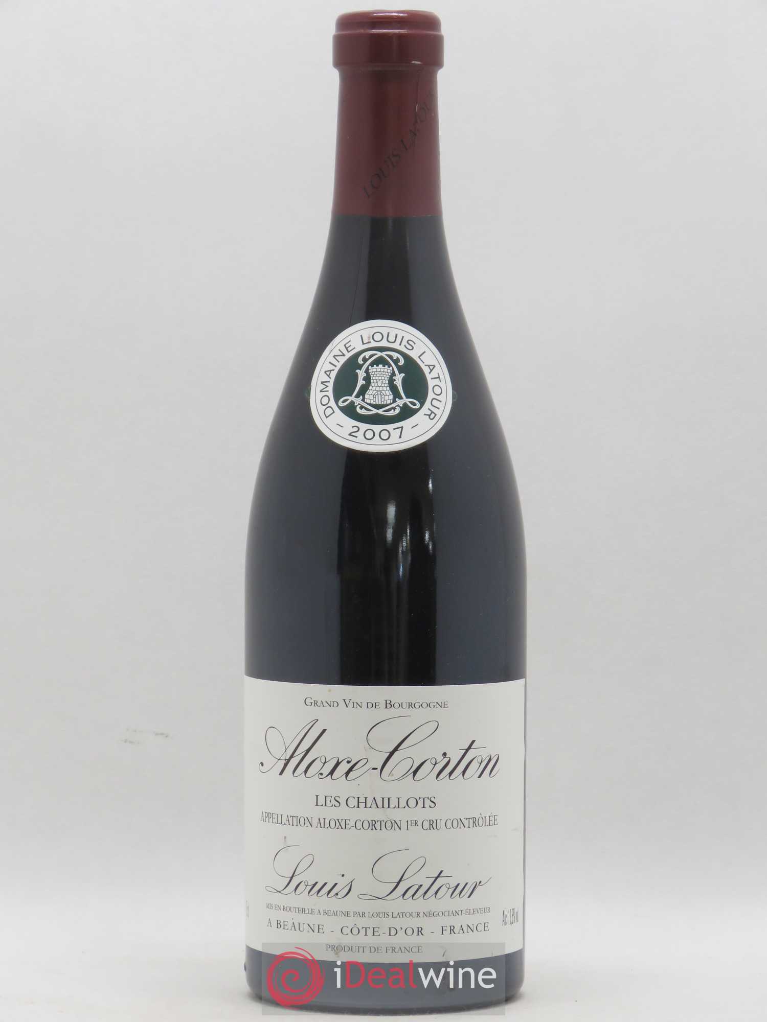 Aloxe-Corton 1er Cru Les Chaillots Louis Latour 2007 - Lot de 1 bouteille - 0
