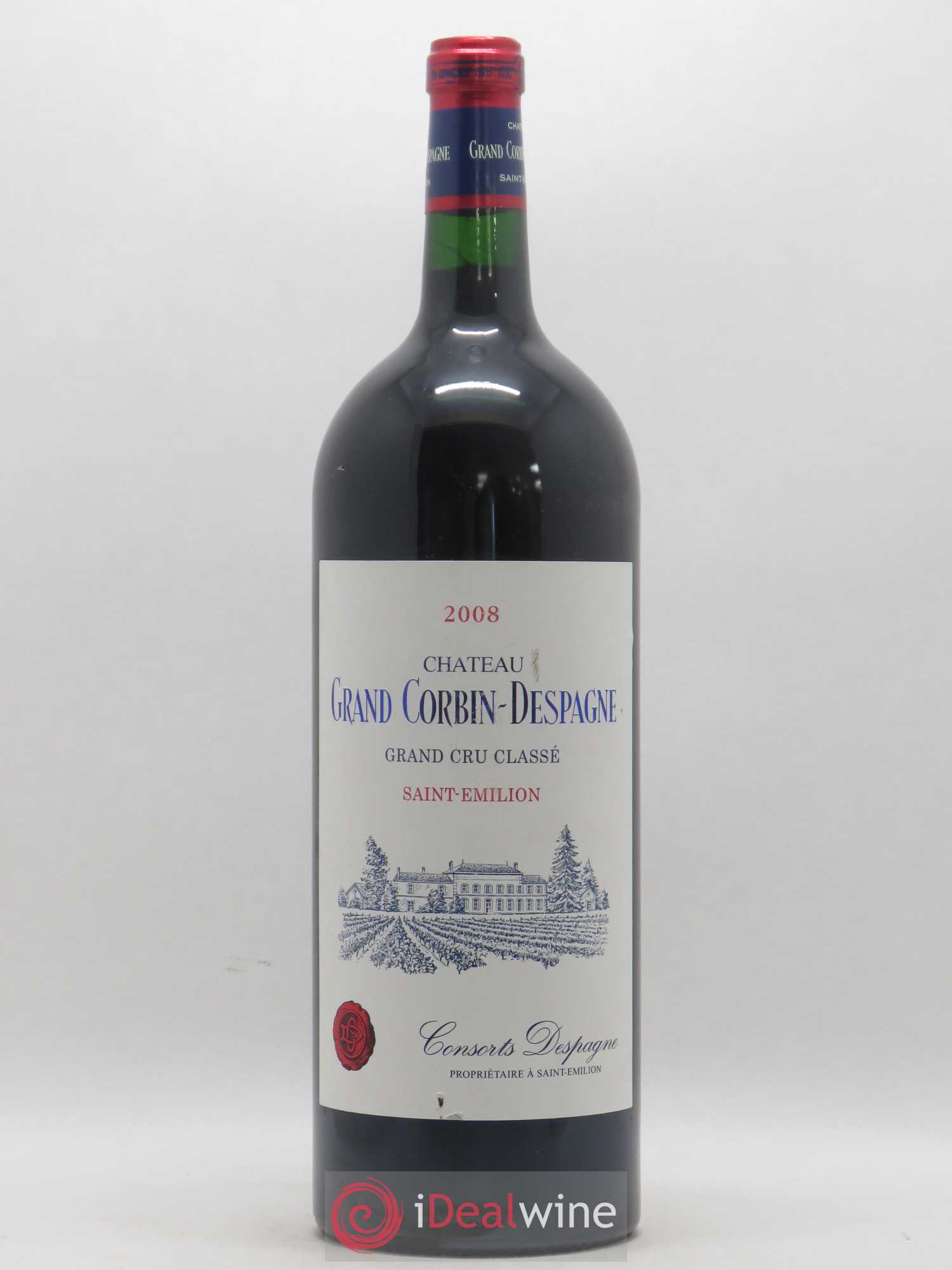 Château Grand Corbin Despagne Grand Cru Classé 2008 - Lot de 1 magnum - 0