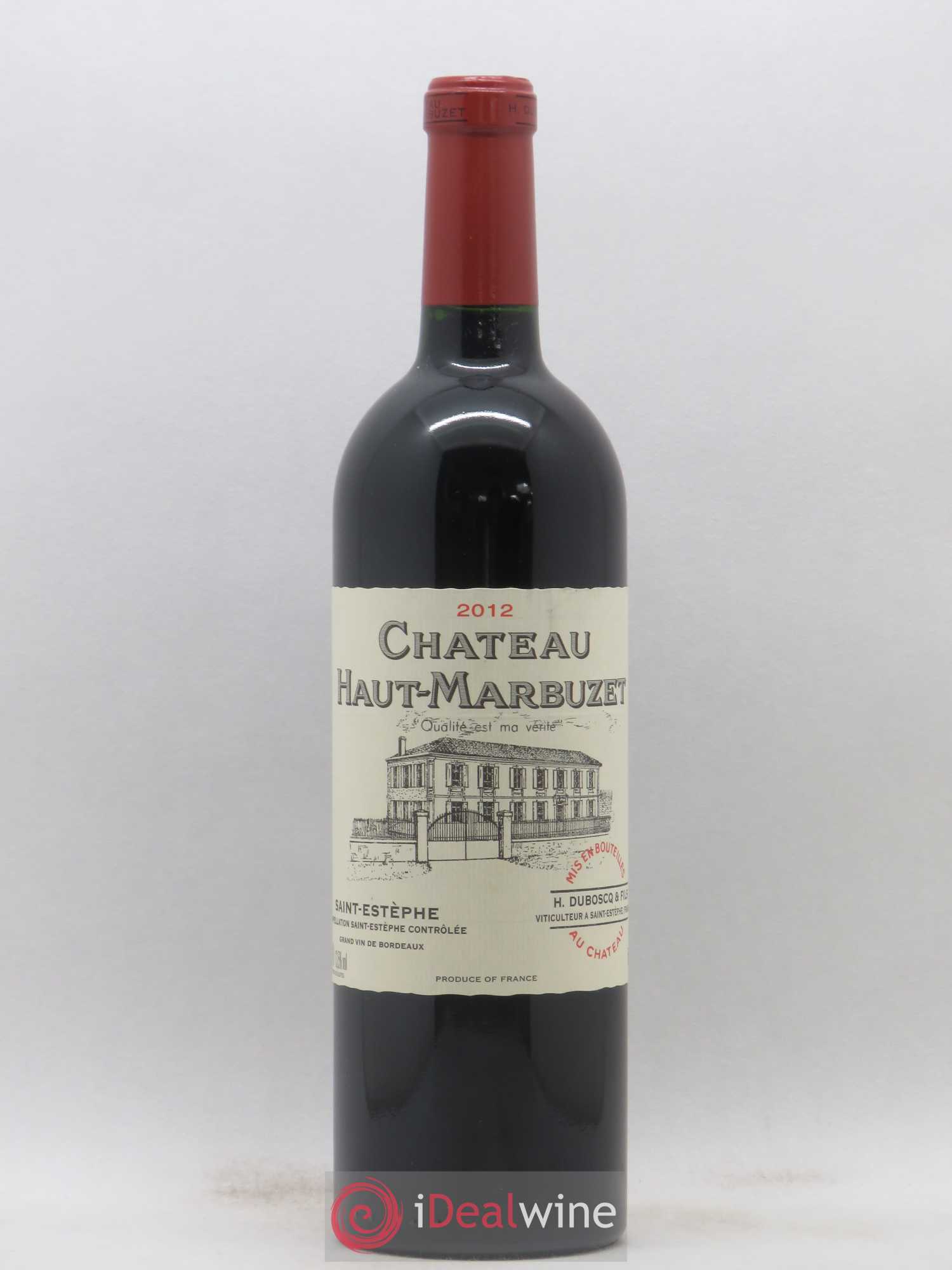 Château Haut Marbuzet 2012 - Lot de 1 bouteille - 0