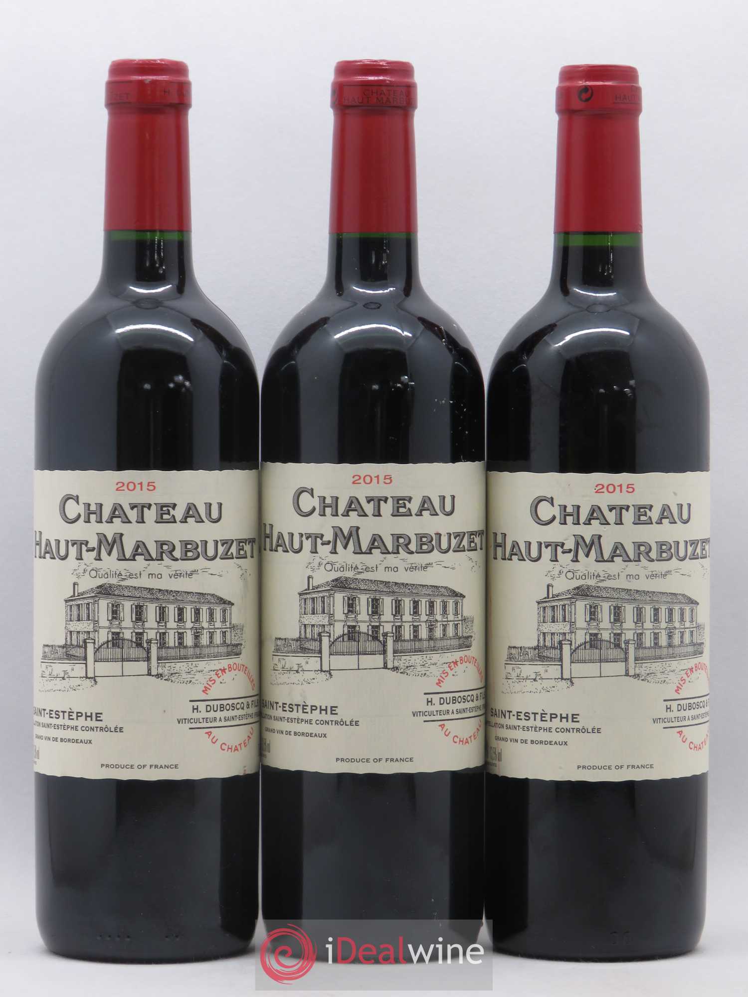 Château Haut Marbuzet 2015 - Lot de 3 bouteilles - 0