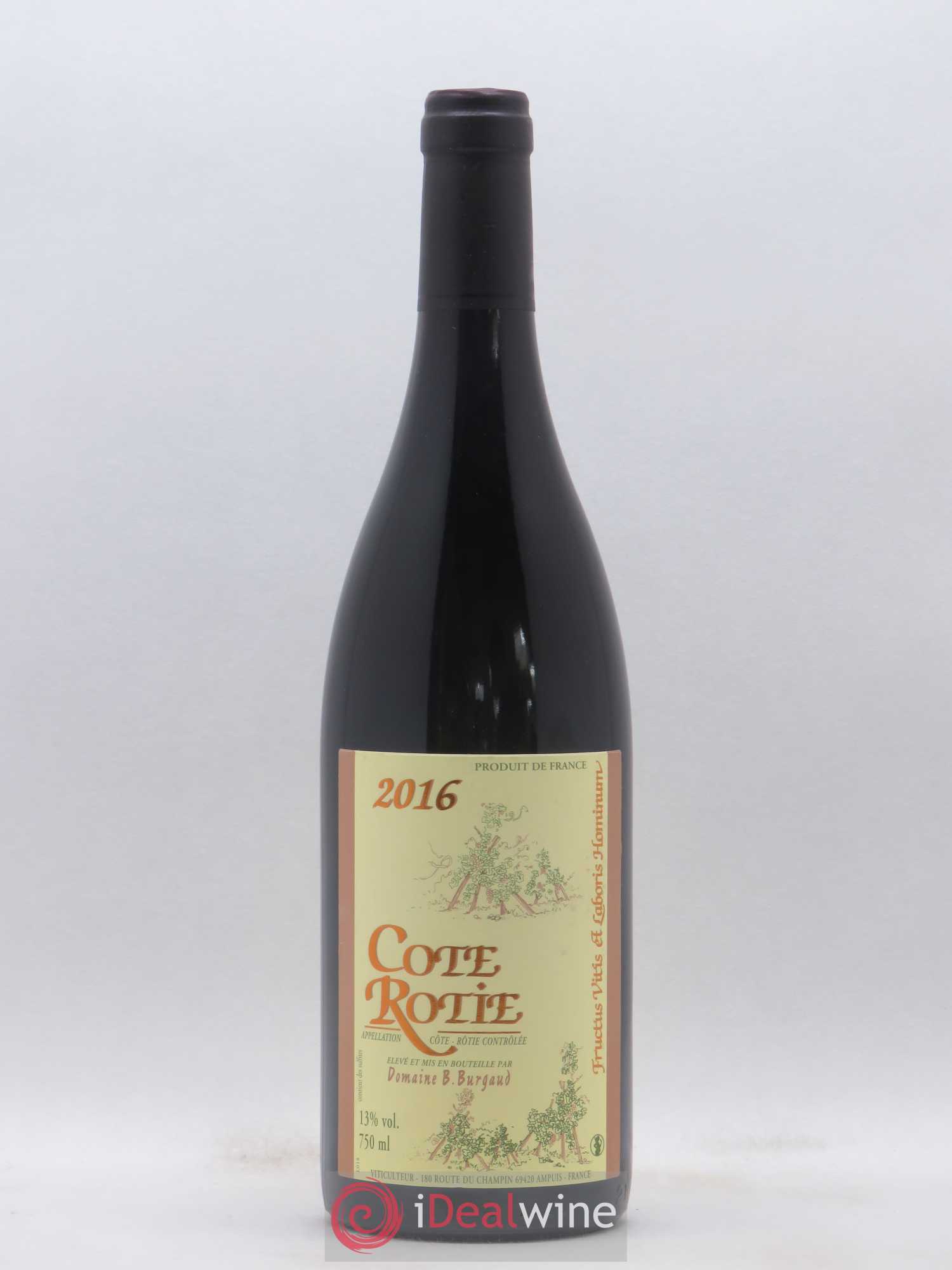 Côte-Rôtie Bernard Burgaud 2016 - Lot de 1 bouteille - 0
