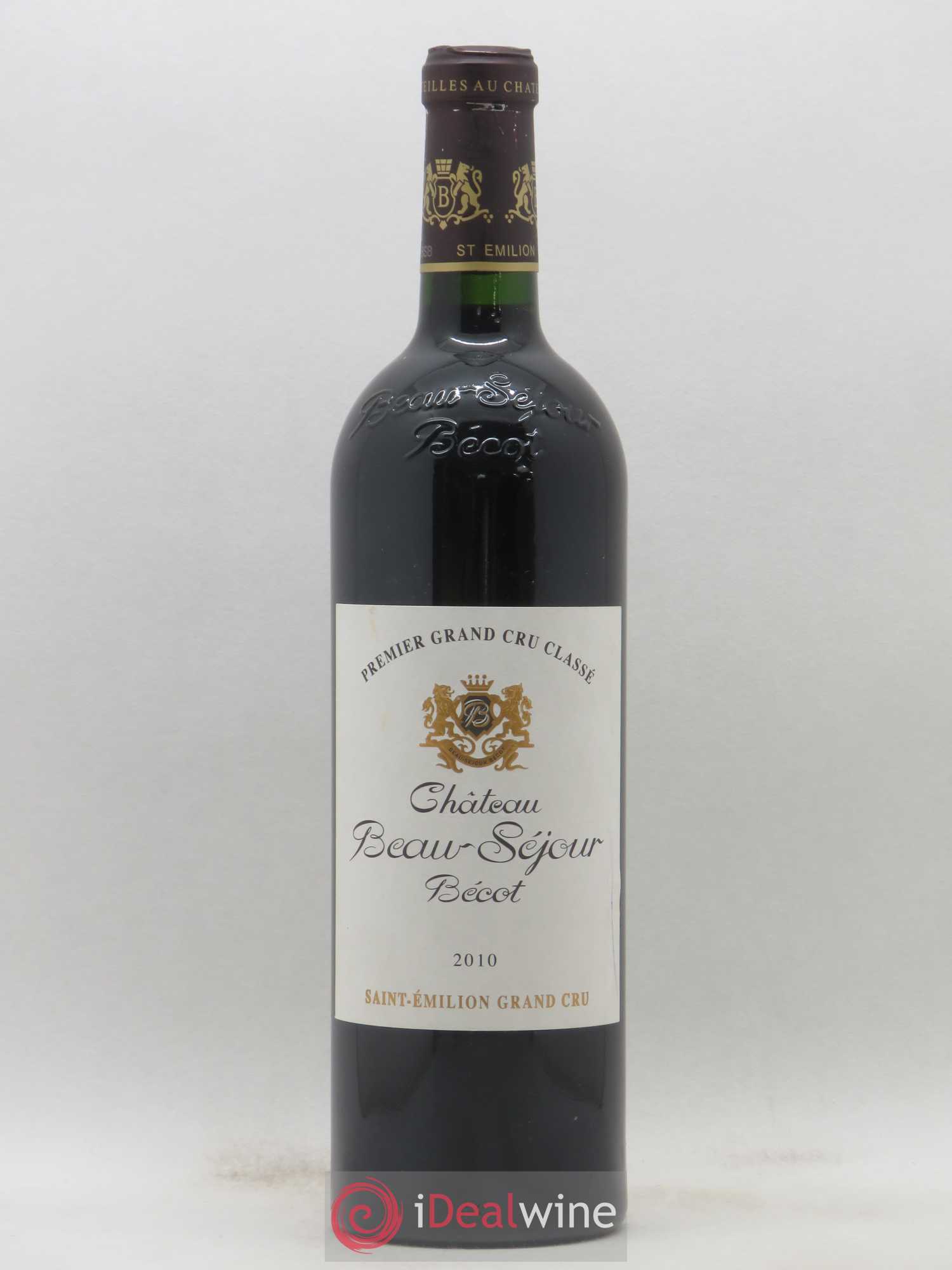 Château Beau-Séjour Bécot 1er Grand Cru Classé B 2010 - Lot de 1 bouteille - 0