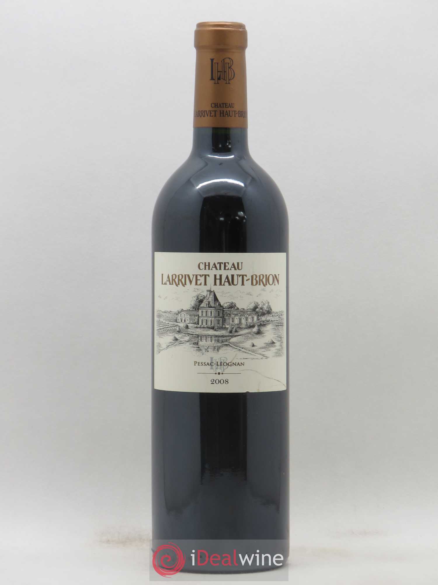 Château Larrivet Haut-Brion 2008 - Lot de 1 bouteille - 0
