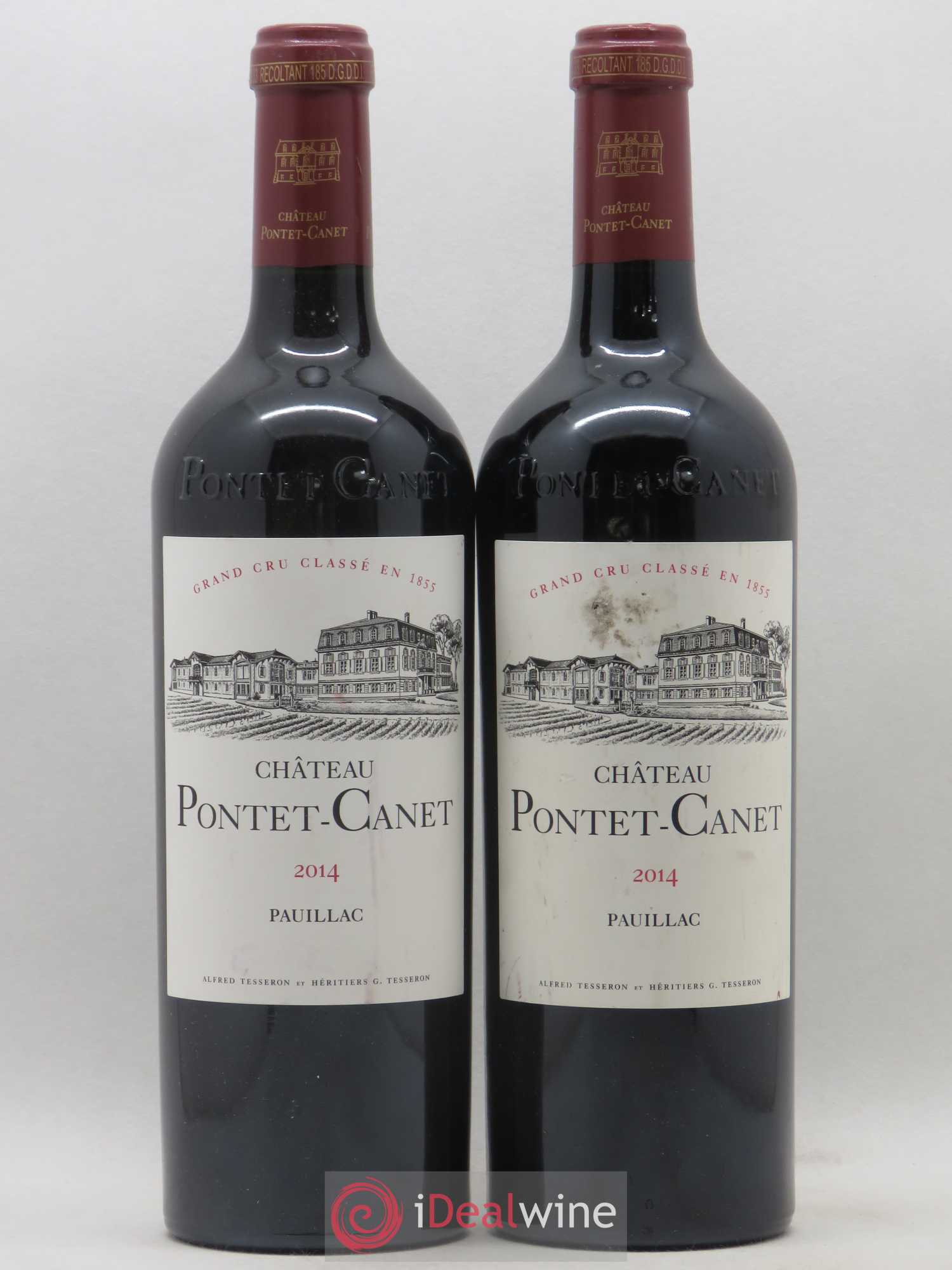 Château Pontet Canet 5ème Grand Cru Classé 2014 - Lot de 2 bouteilles - 0