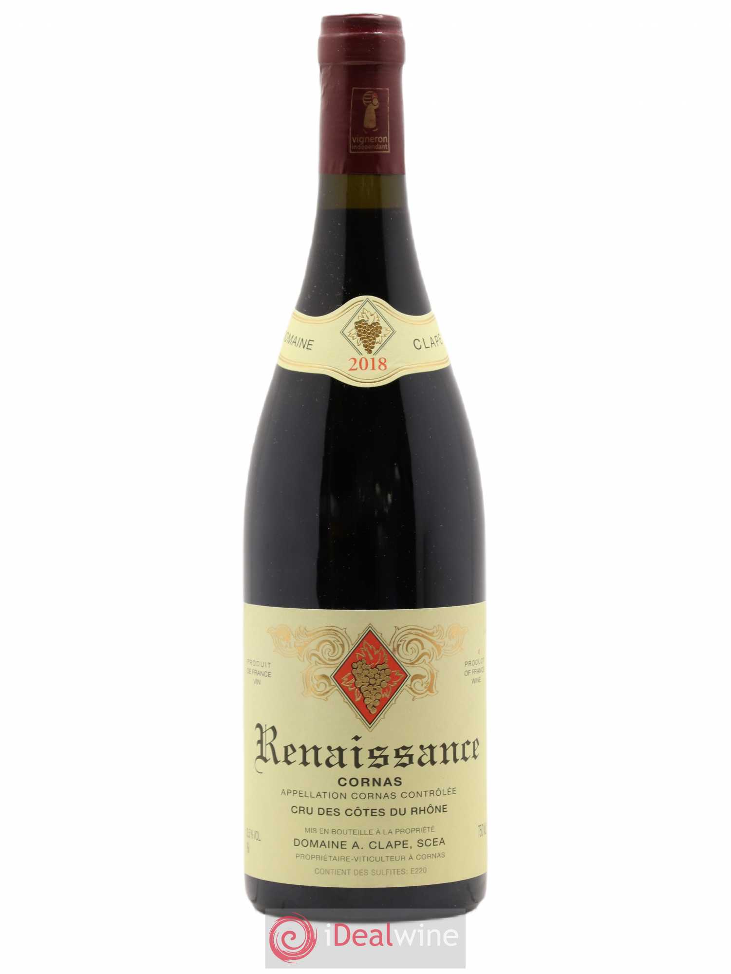 Cornas Renaissance Auguste Clape 2018 - Lot of 1 bottle - 0