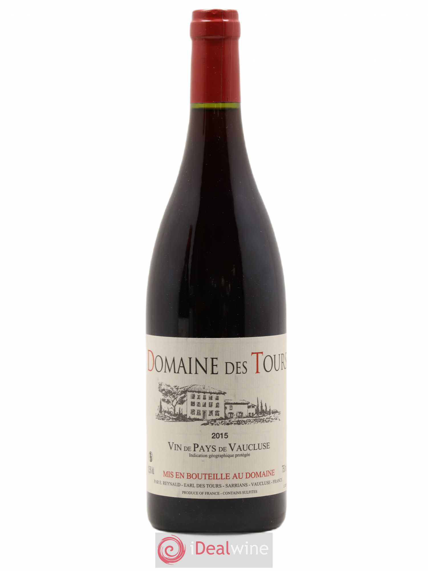 Vaucluse (Vin de Pays de Vaucluse) Domaine des Tours Emmanuel Reynaud 2015 - Lot de 1 bouteille - 0