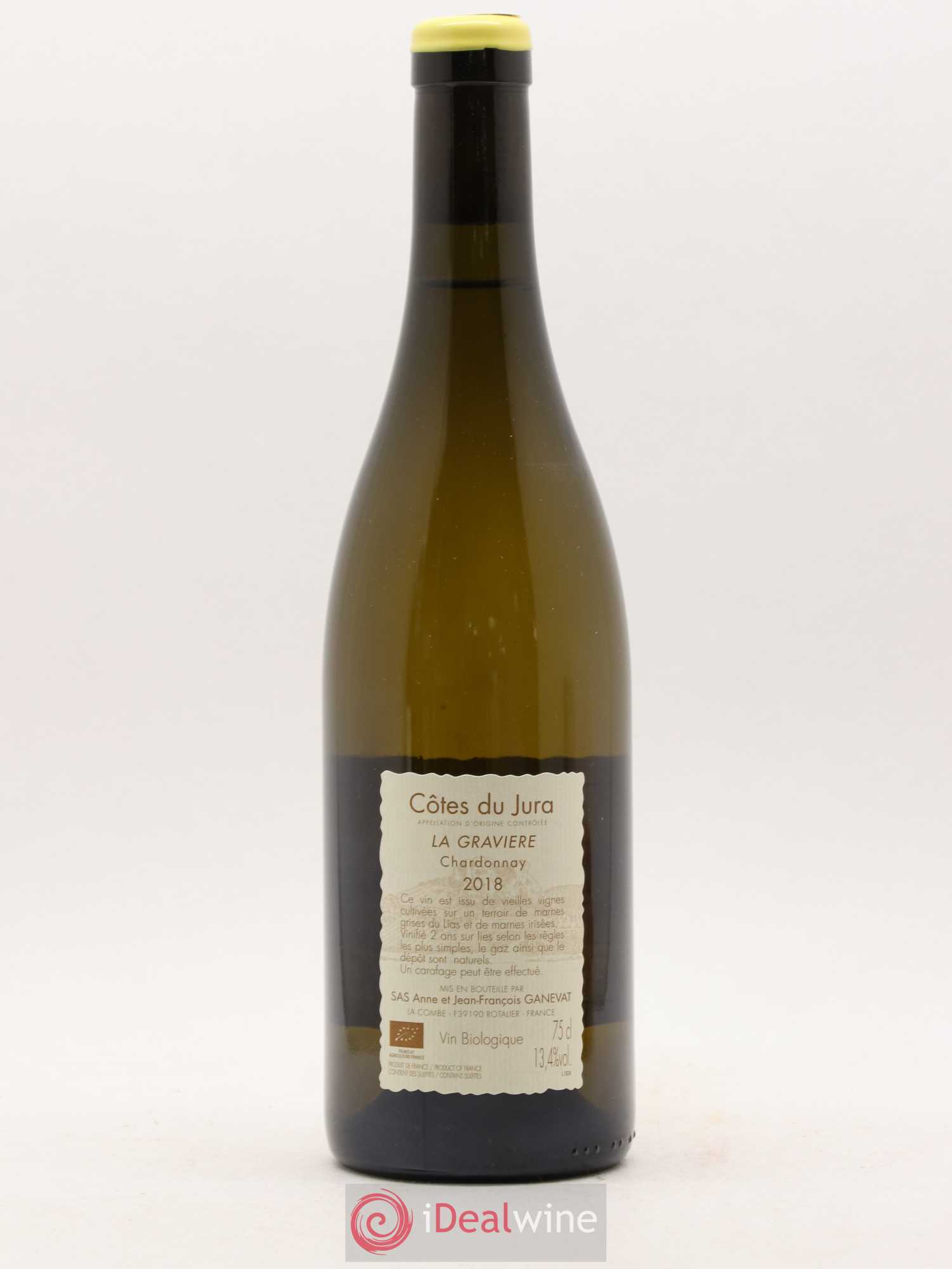 Côtes du Jura La Gravière Anne et Jean François Ganevat 2018 - Lot de 1 bouteille - 1