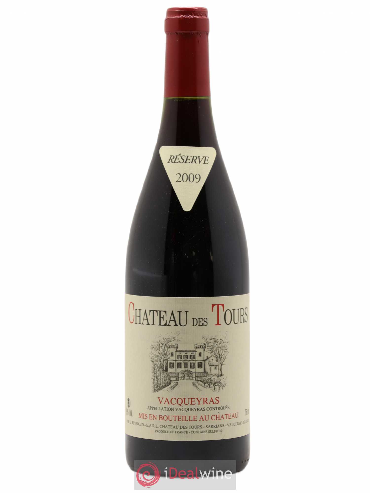 Vacqueyras Château des Tours Emmanuel Reynaud 2009 - Lot de 1 bouteille - 0
