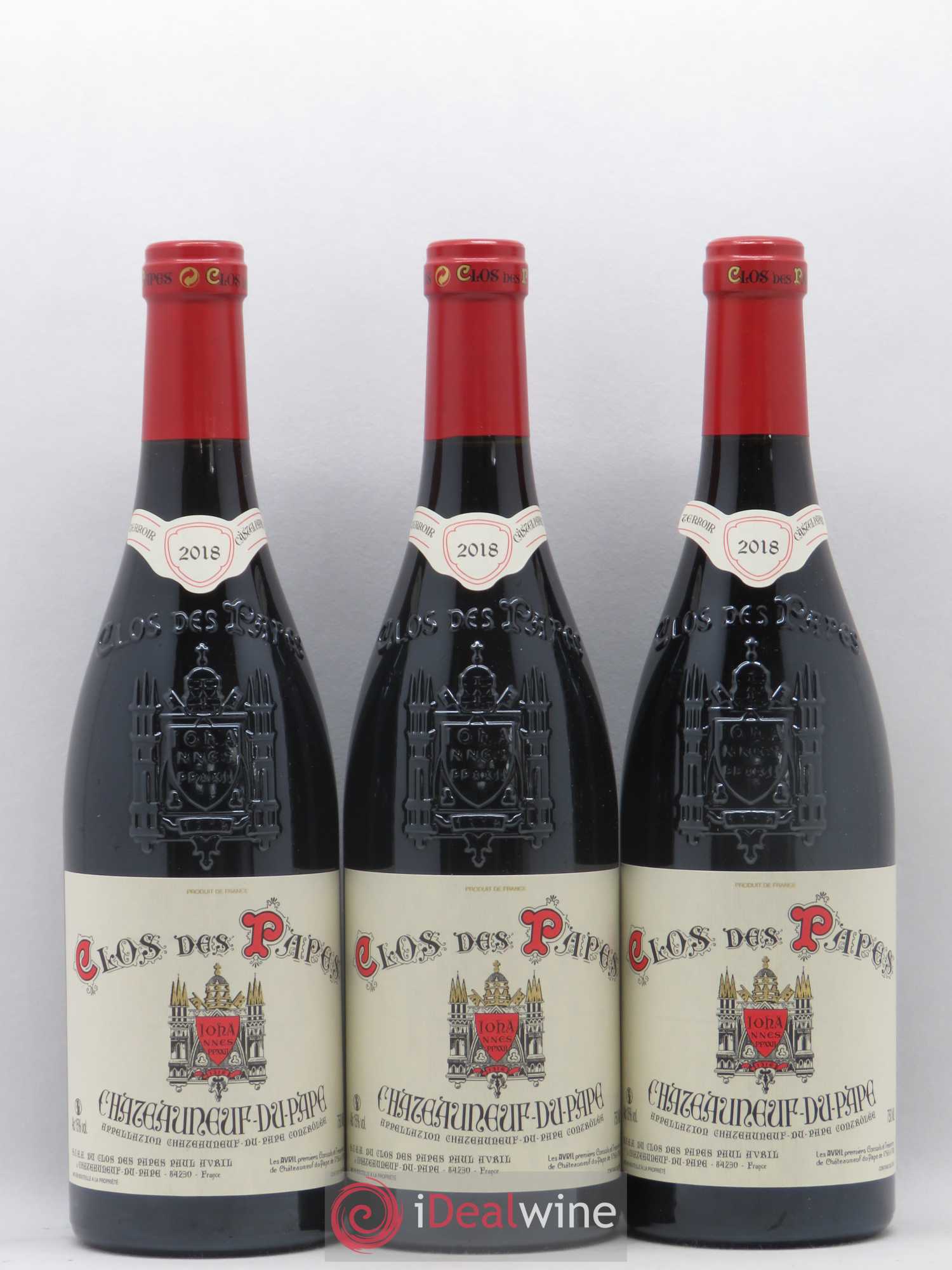 Châteauneuf-du-Pape Clos des Papes - Paul Avril 2018 - Lot de 6 bouteilles - 1
