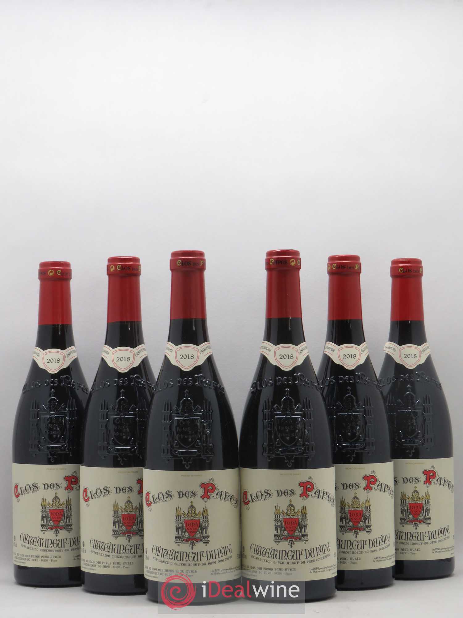 Châteauneuf-du-Pape Clos des Papes - Paul Avril 2018 - Lot de 6 bouteilles - 0