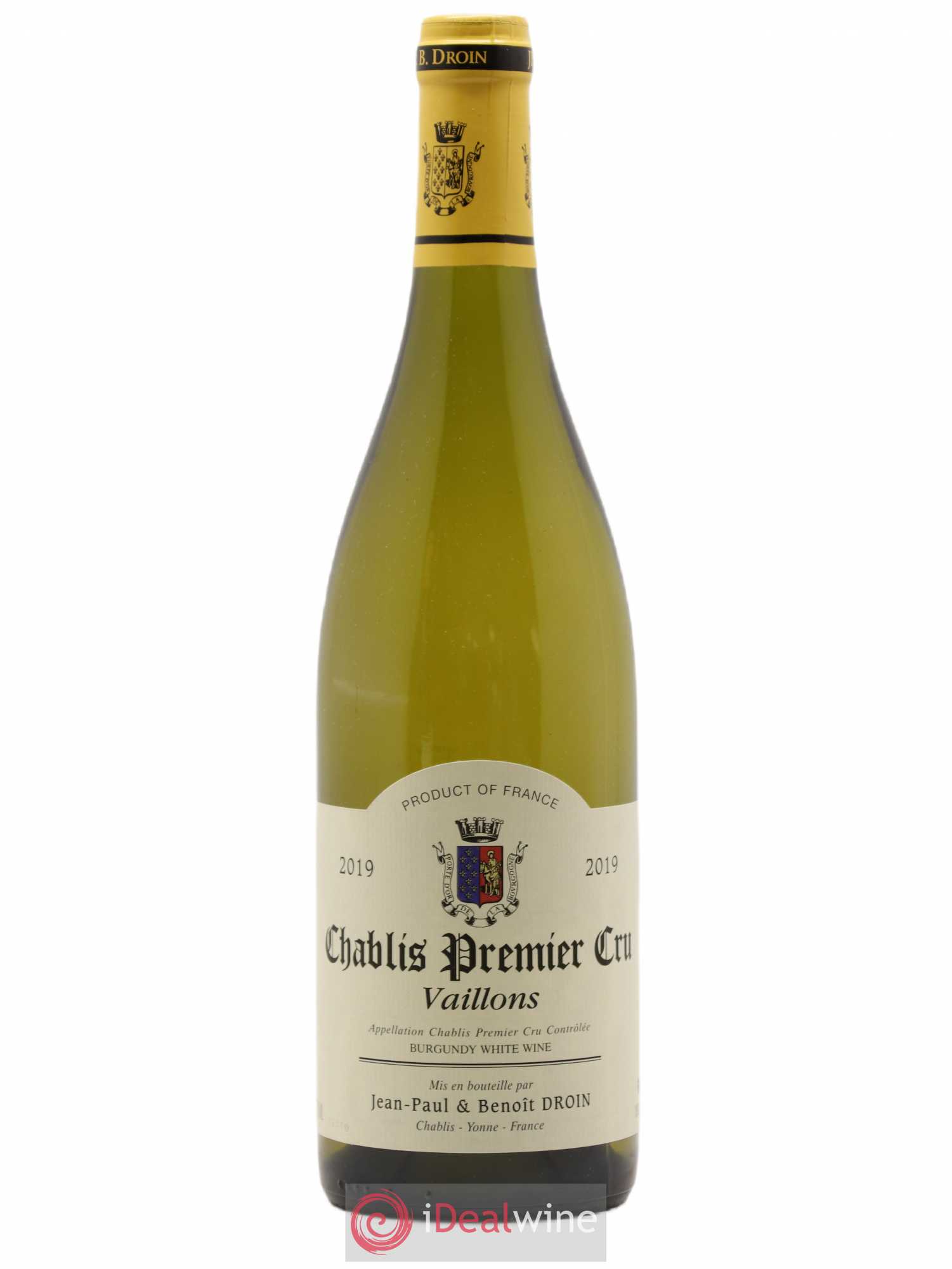 Chablis 1er Cru Vaillons Jean-Paul & Benoît Droin (Domaine) 2019 - Lot de 1 bouteille - 0