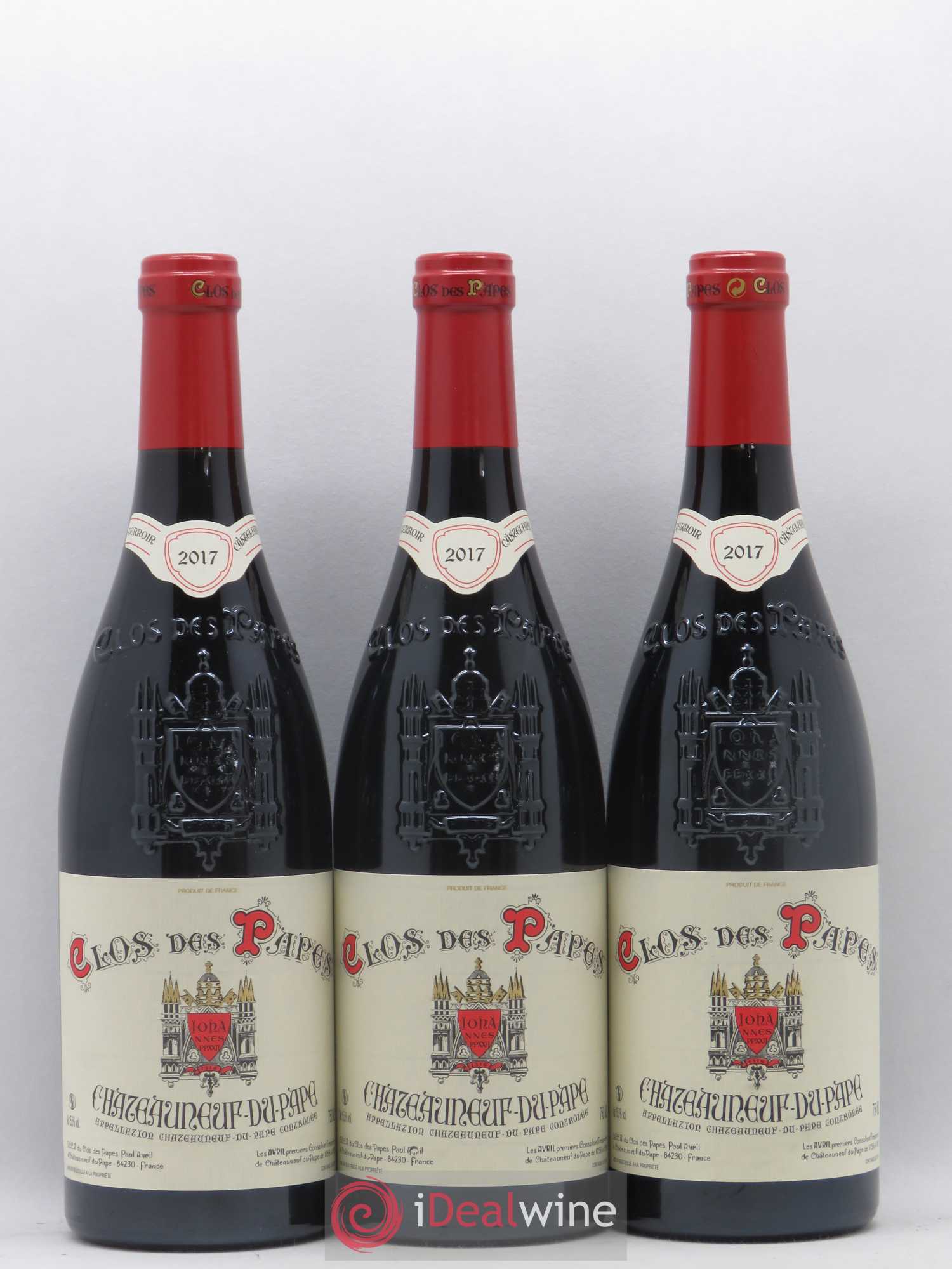 Châteauneuf-du-Pape Clos des Papes - Paul Avril 2017 - Lot de 6 bouteilles - 1