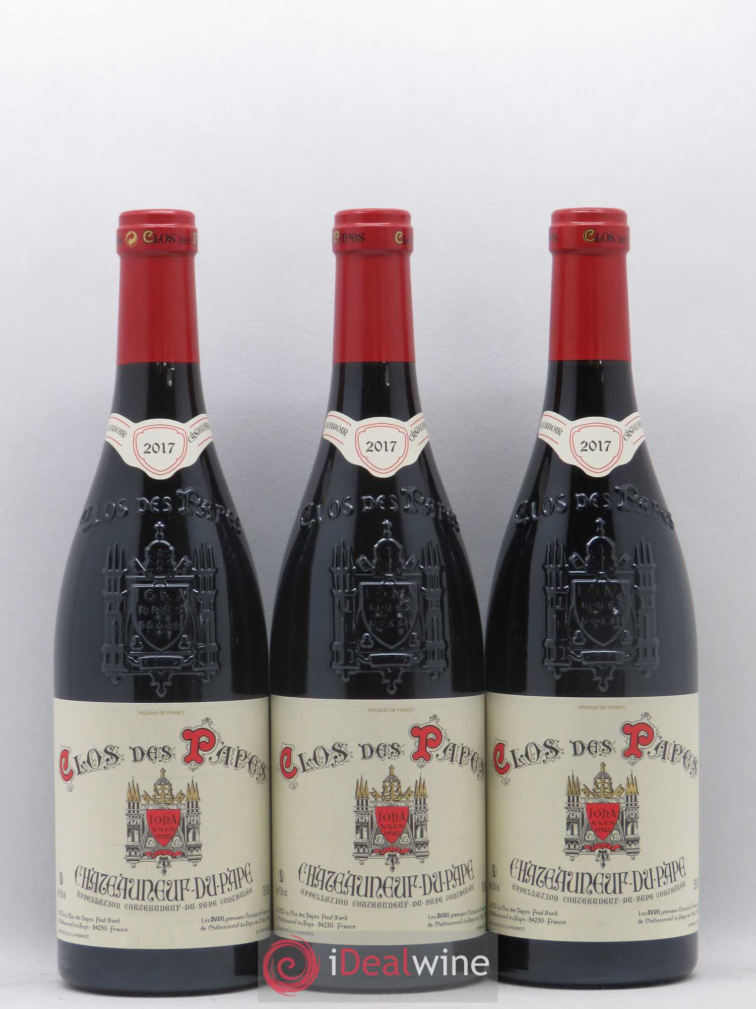Châteauneuf-du-Pape Clos des Papes - Paul Avril 2017 - Lot de 6 bouteilles - 2