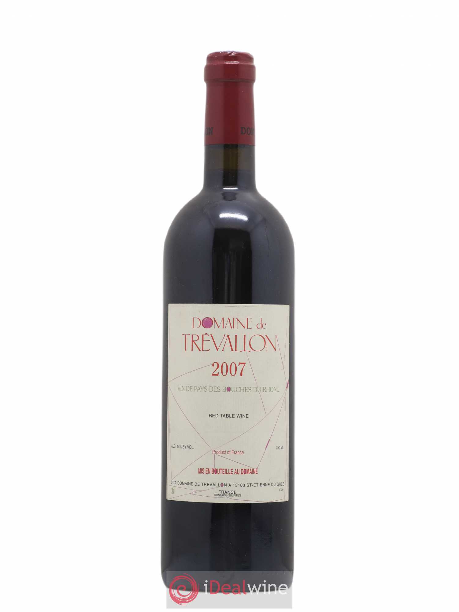 VDP Bouches du Rhône Trévallon (Domaine de) Eloi Dürrbach 2007 - Lot de 1 bouteille - 0