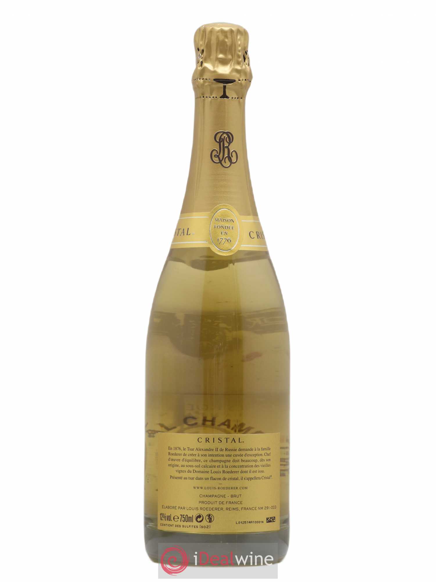 Cristal Louis Roederer Brut 2008 - Lot de 1 bouteille - 1
