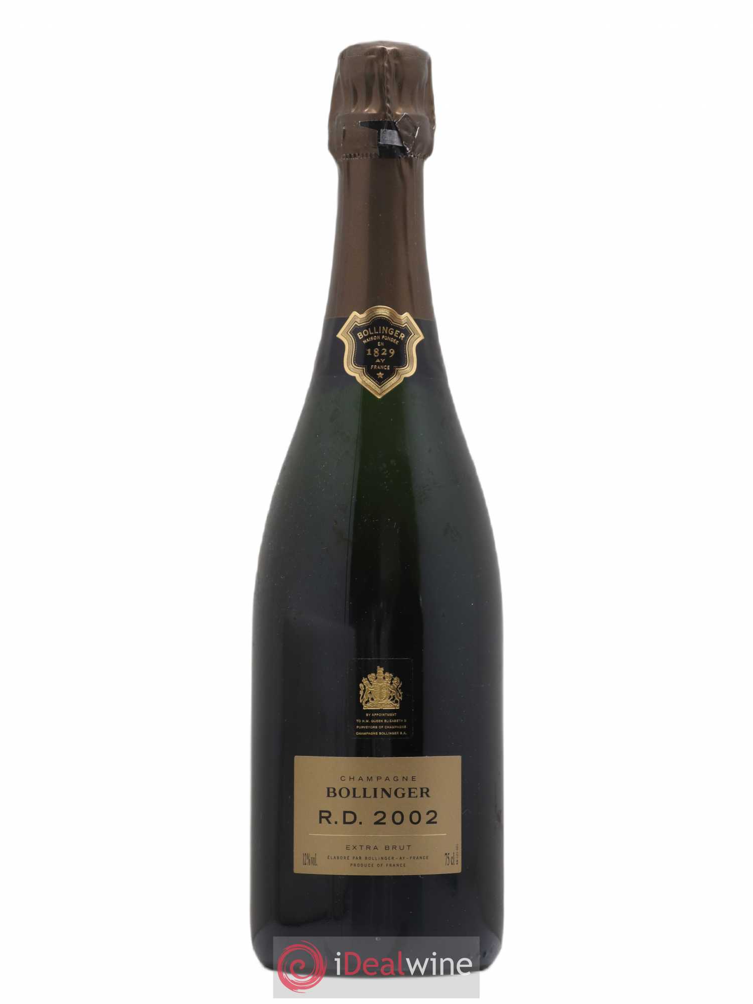 R.D. Extra-Brut Bollinger Extra Brut 2002 - Lot de 1 bouteille - 0