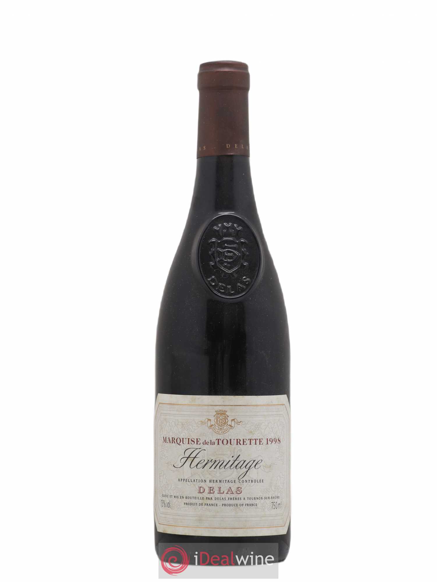 Hermitage Marquise de la Tourette Delas Frères 1998 - Lot de 1 bouteille - 0