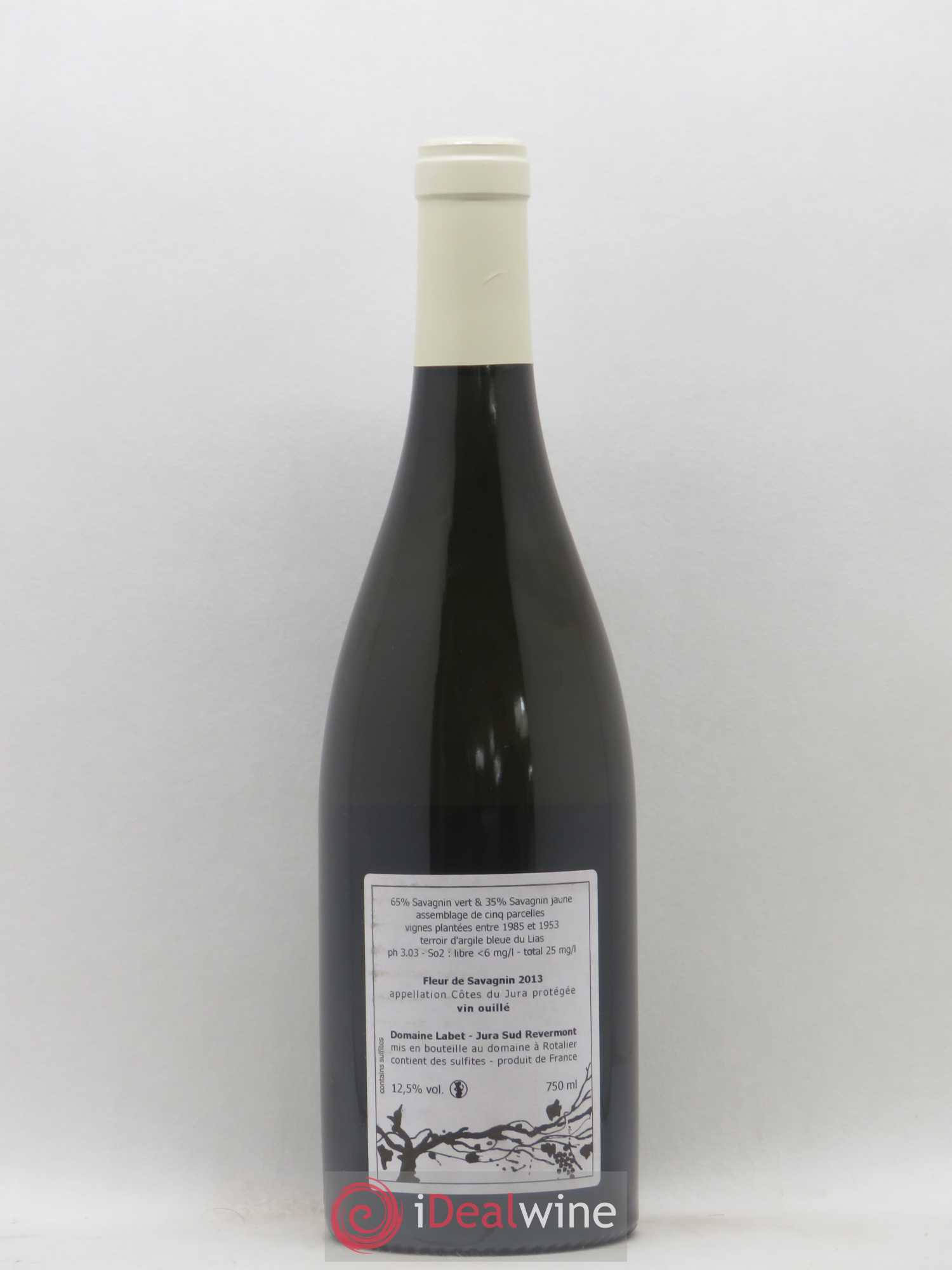 Côtes du Jura Fleur de Savagnin Romain - Julien - Charline Labet 2013 - Lot de 1 bouteille - 1
