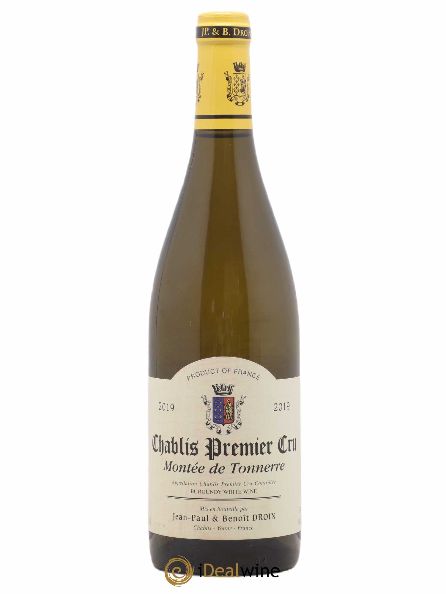 Chablis 1er Cru Montée de Tonnerre Jean-Paul & Benoît Droin (Domaine) 2019 - Lot de 1 bouteille - 0