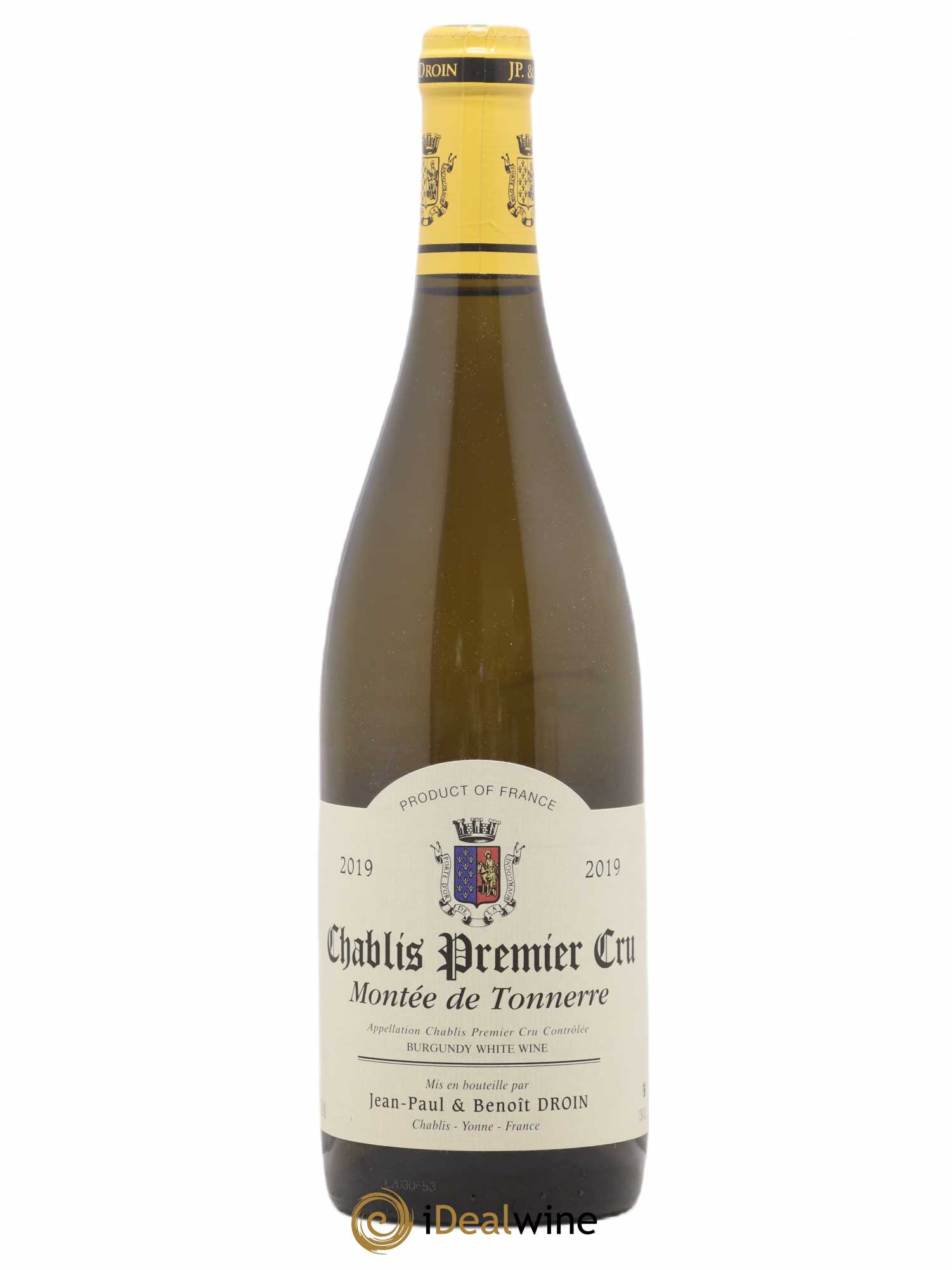 Chablis 1er Cru Montée de Tonnerre Jean-Paul & Benoît Droin (Domaine) 2019 - Posten von 1 Flasche - 0